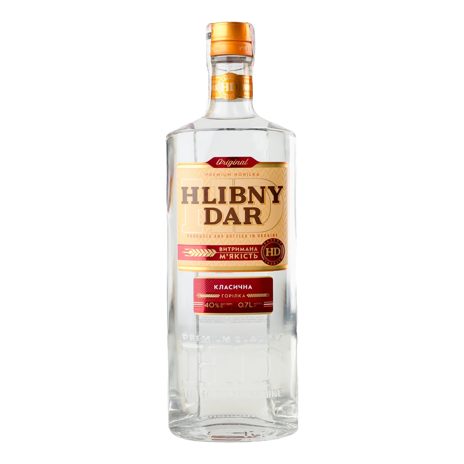 Горілка Hlibny Dar Класична 40% 0.7л Фото №:1