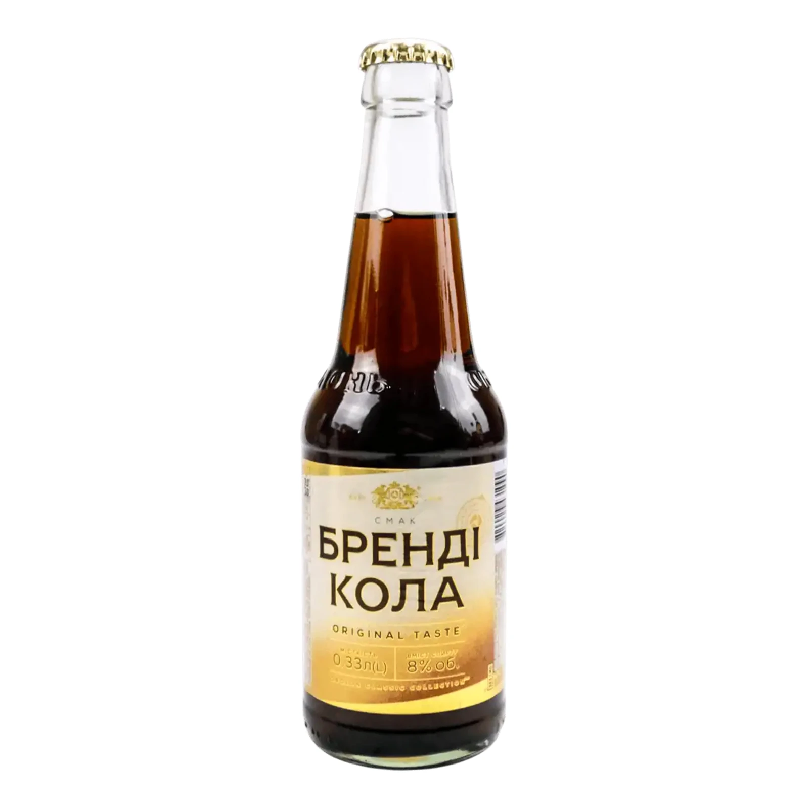 Напій слабоалкогольний Оболонь Бренді Кола сильногазований 8% 0.33л Фото навігації №:1