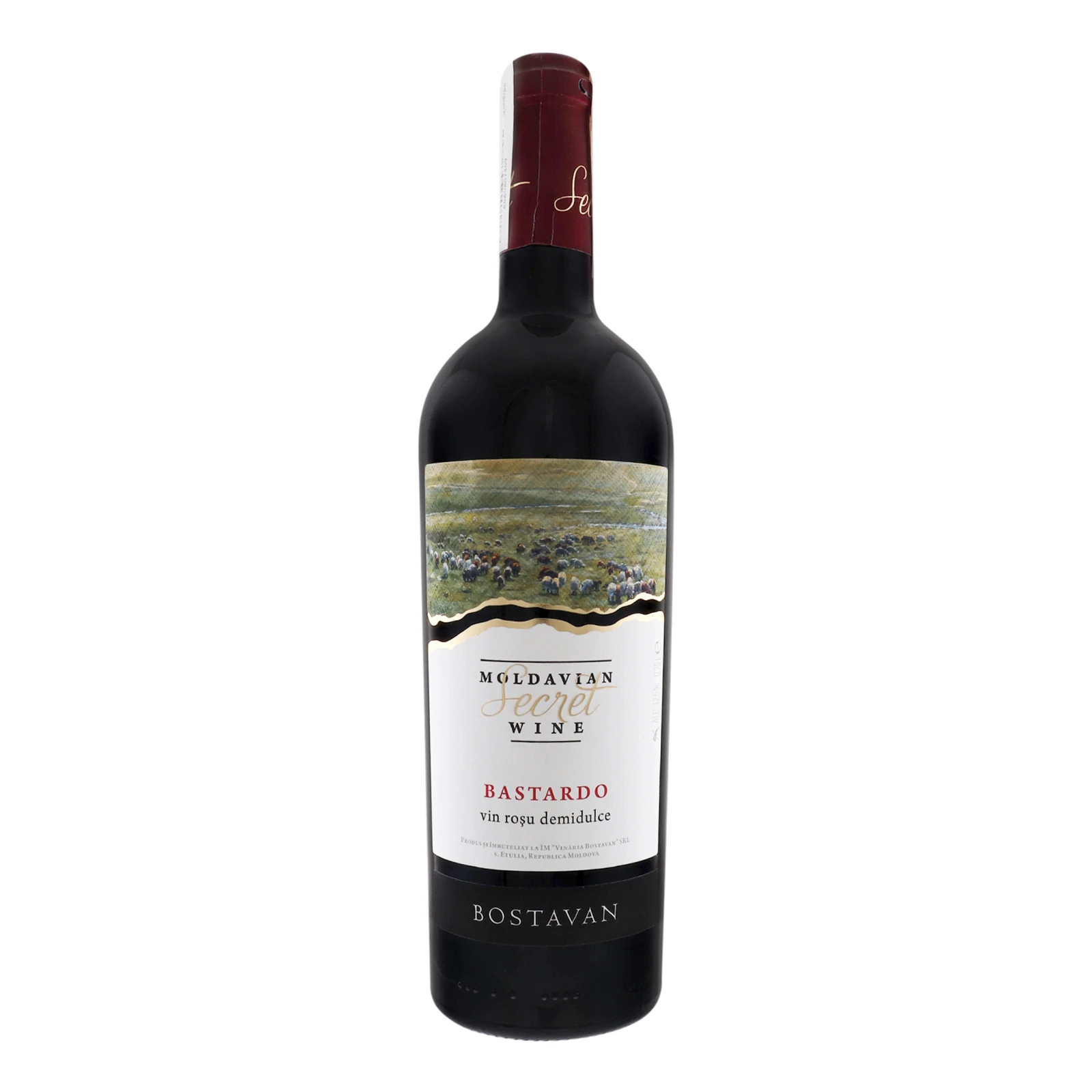 Вино Bostavan Bastardo червоне напівсолодке 11-13% 0.75л Фото №:1