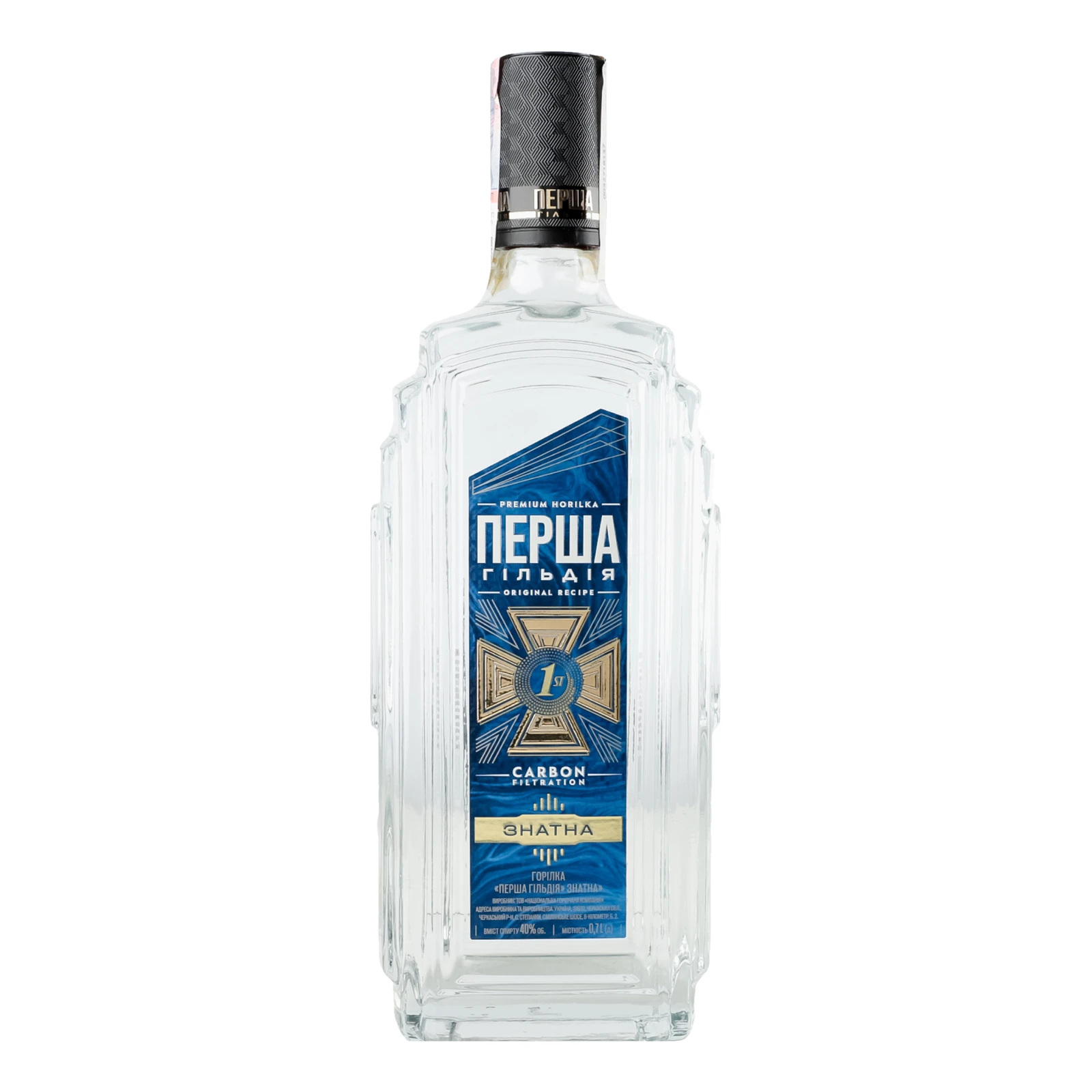 Горілка Перша гільдія Знатна 40% 0.7л Фото №:1