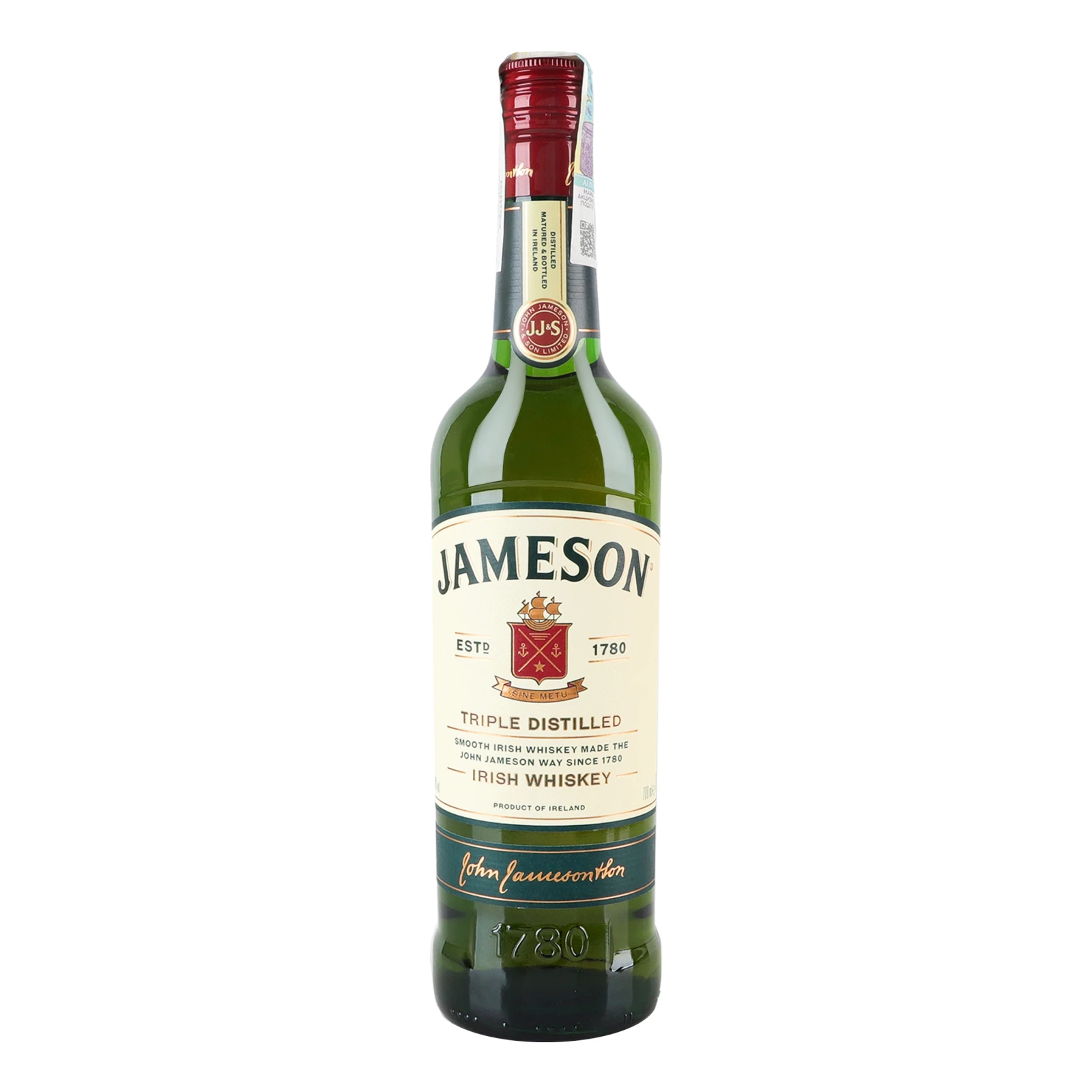 Віскі Jameson ірландське 40% 0.7л Фото навігації №:1
