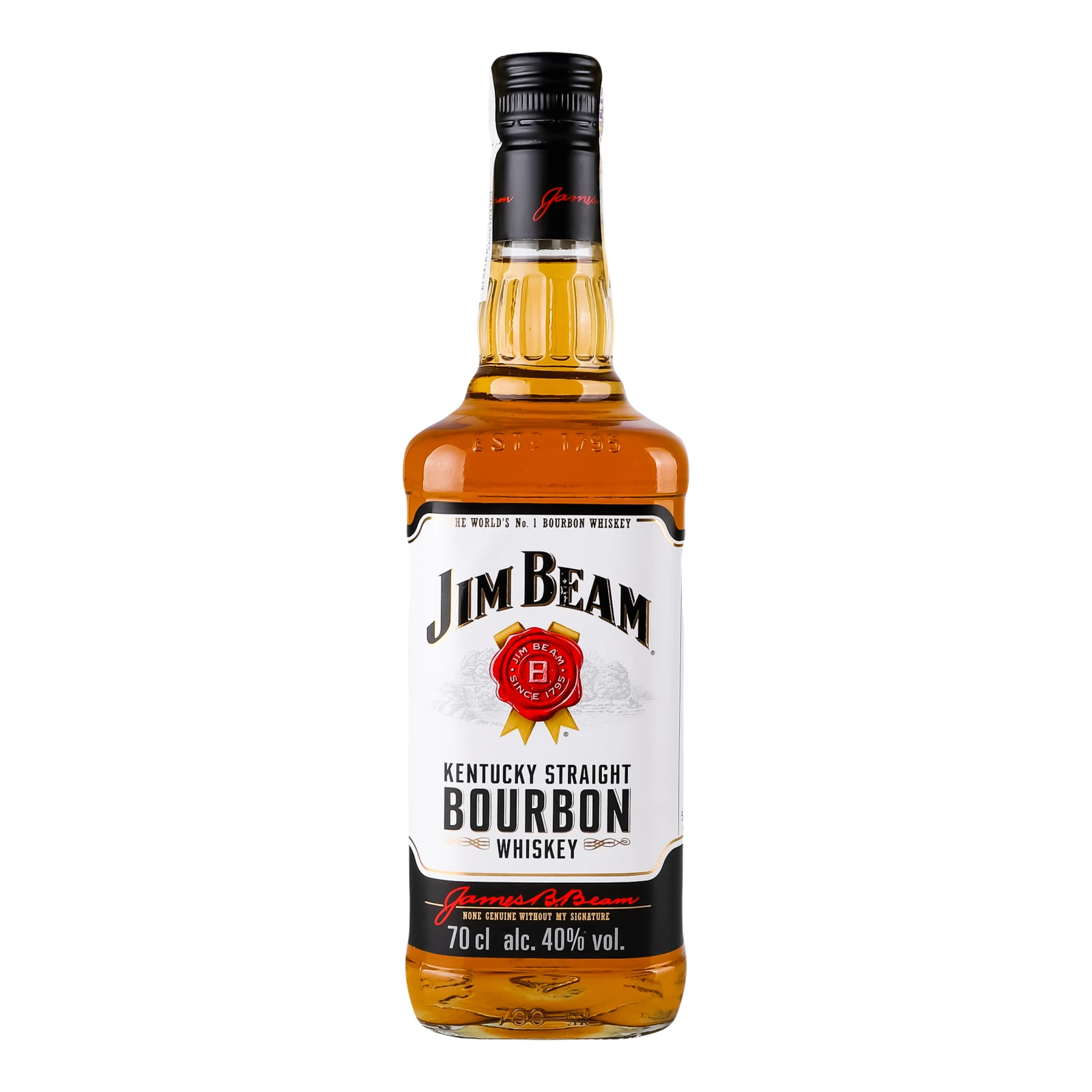 Віскі Jim Beam White Bourbon 40% 0.7л Фото №:1