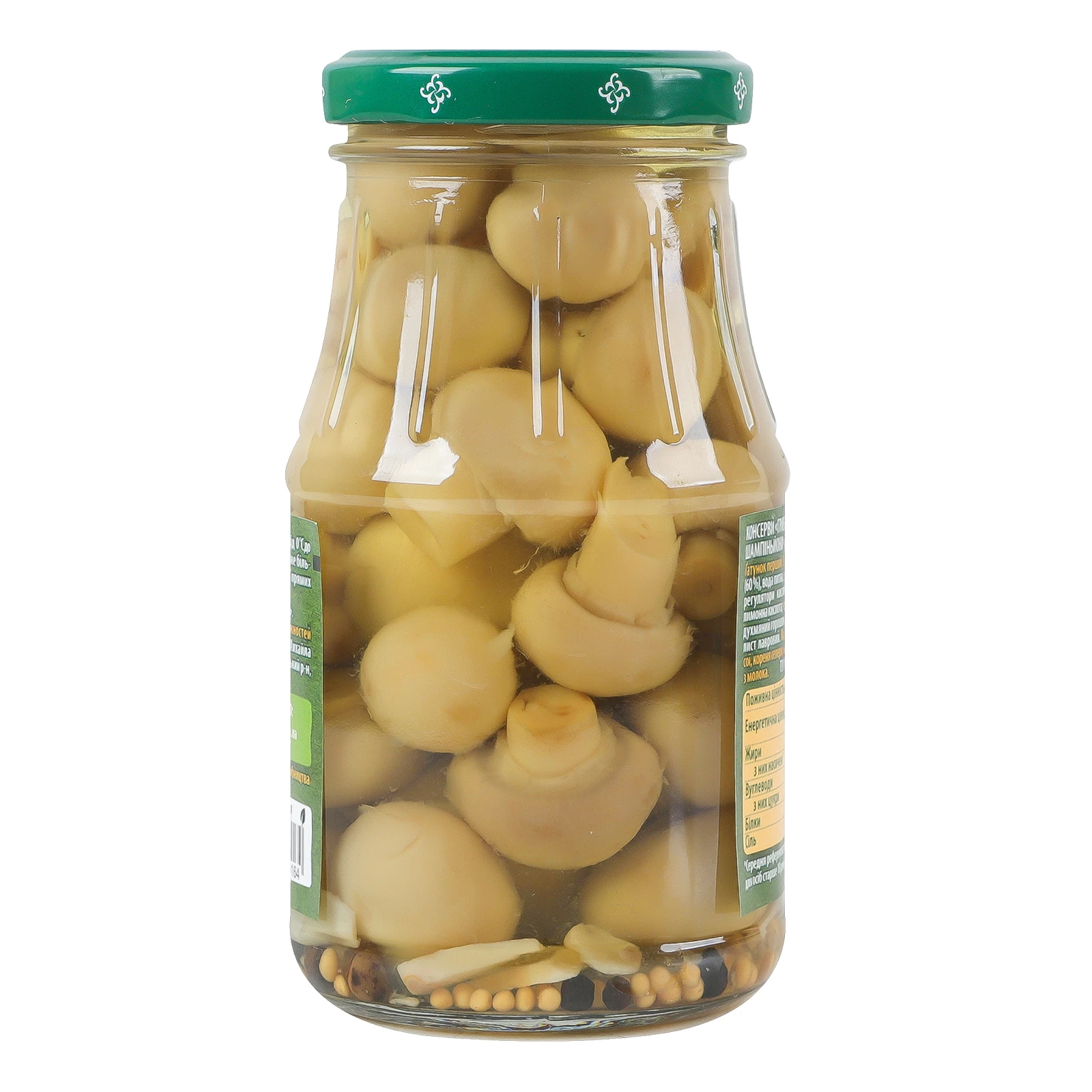 Шампіньйони Верес Закусочні мариновані стерилізовані 260г Фото №:2