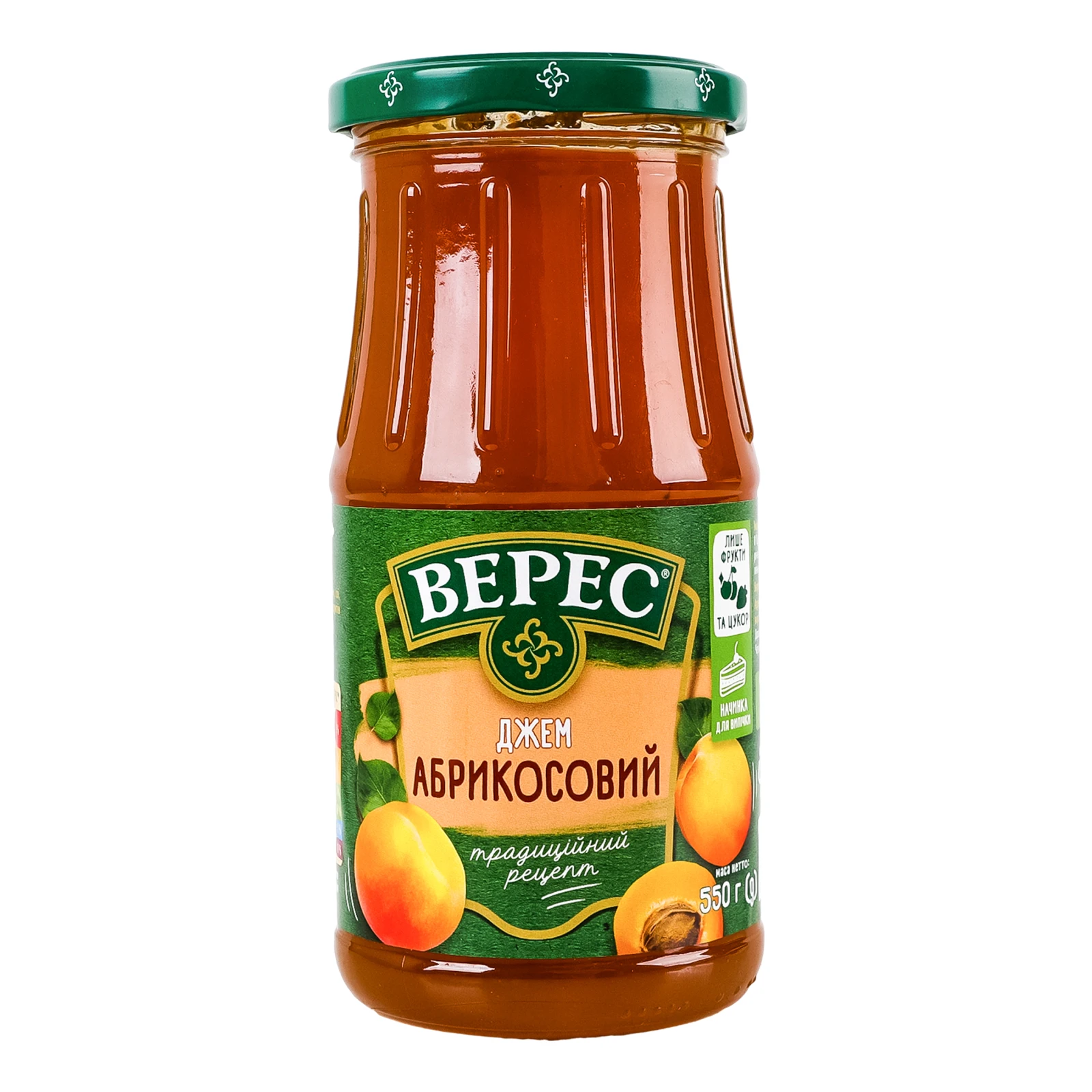 Джем Верес абрикосовий стерилізований 550г Фото №:1