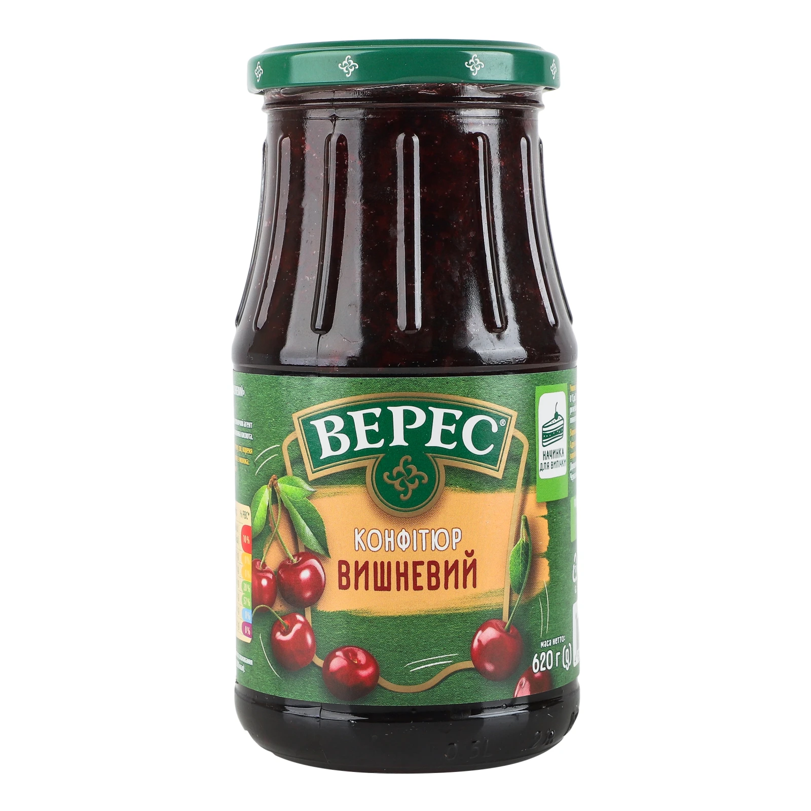 Конфітюр Верес вишневий 620г Фото №:1