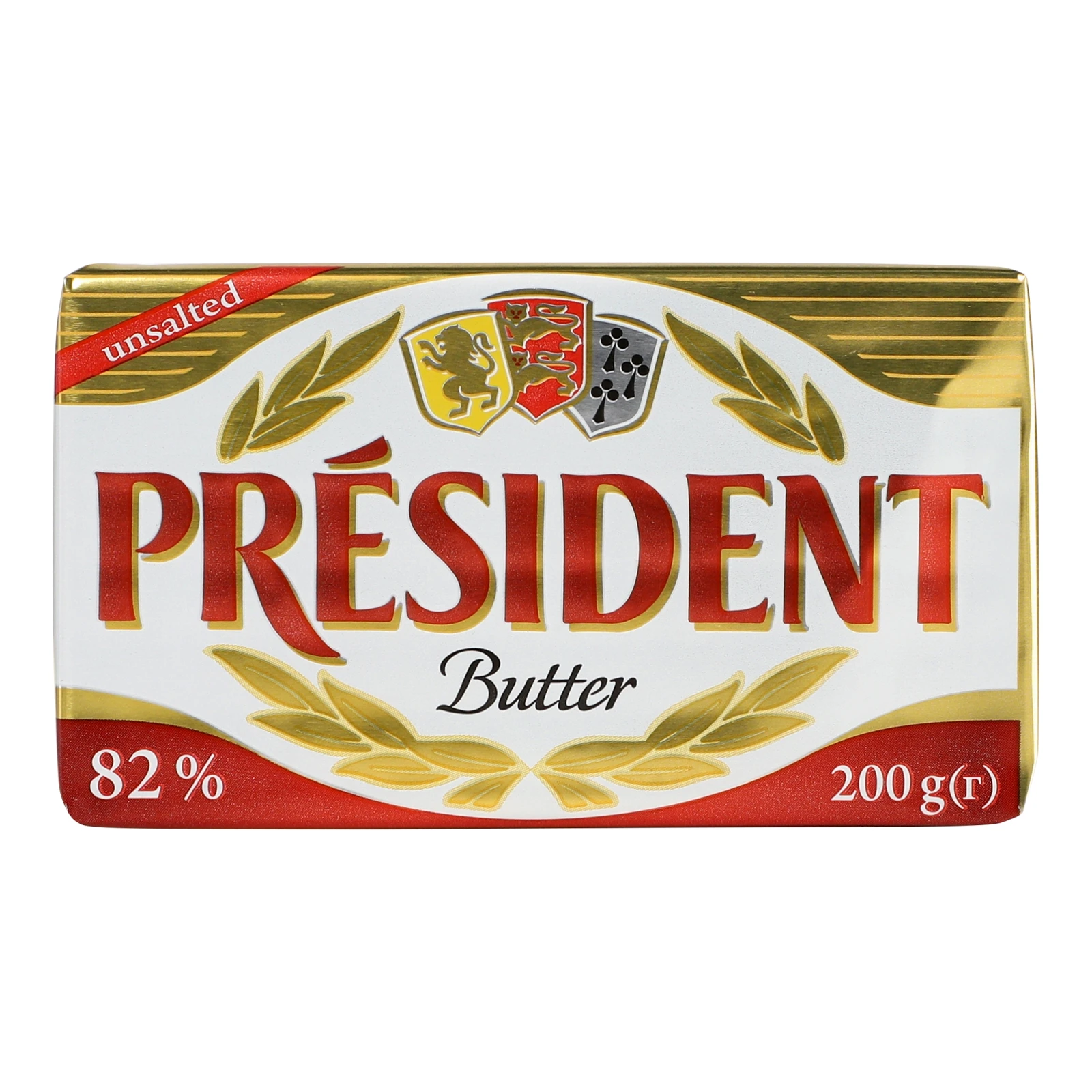 Масло President несолоне кисловершкове 82% 200г Фото №:1