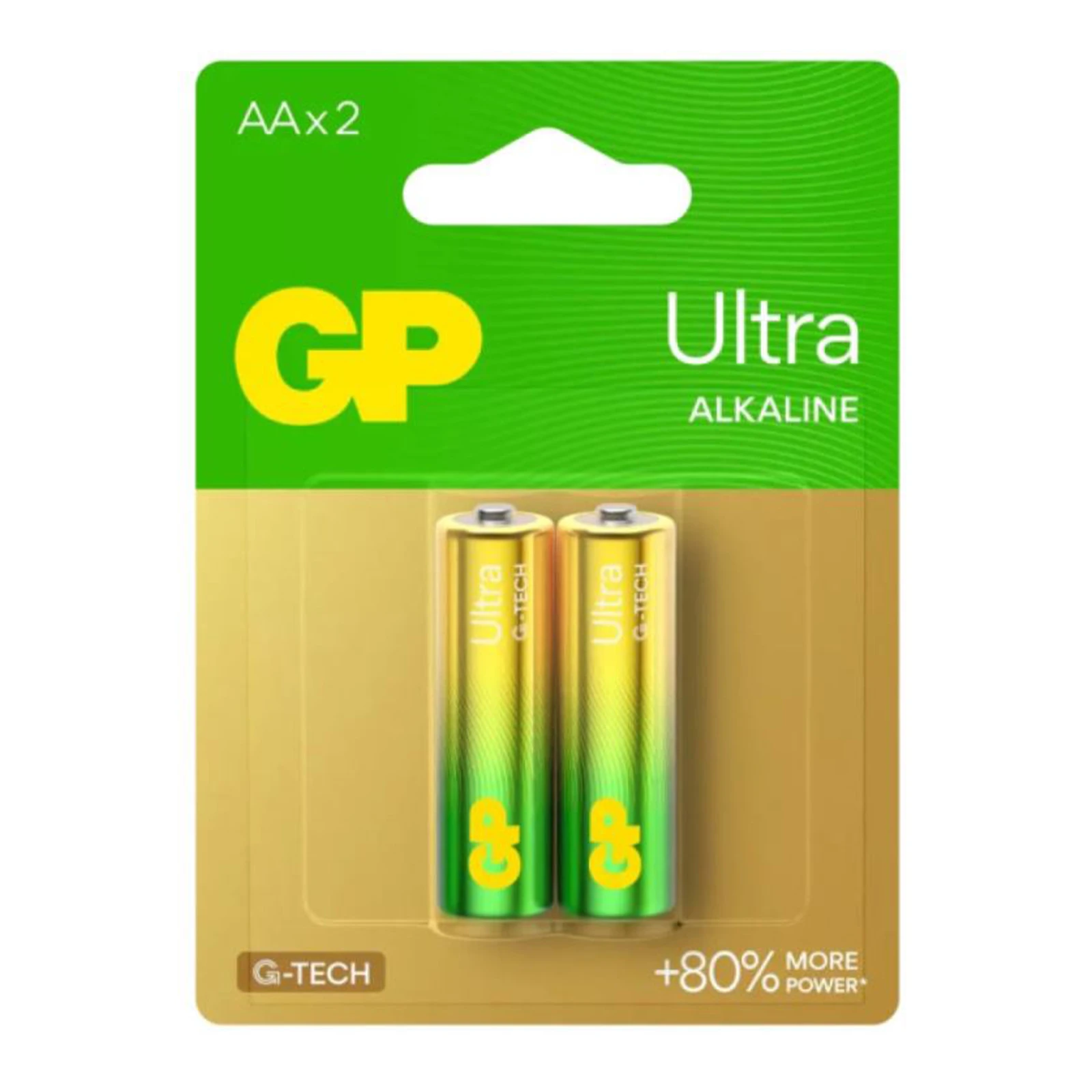 & Батарейка GP 15AU-U2 LR6, AA (20/160) 2шт блістер Фото №:1