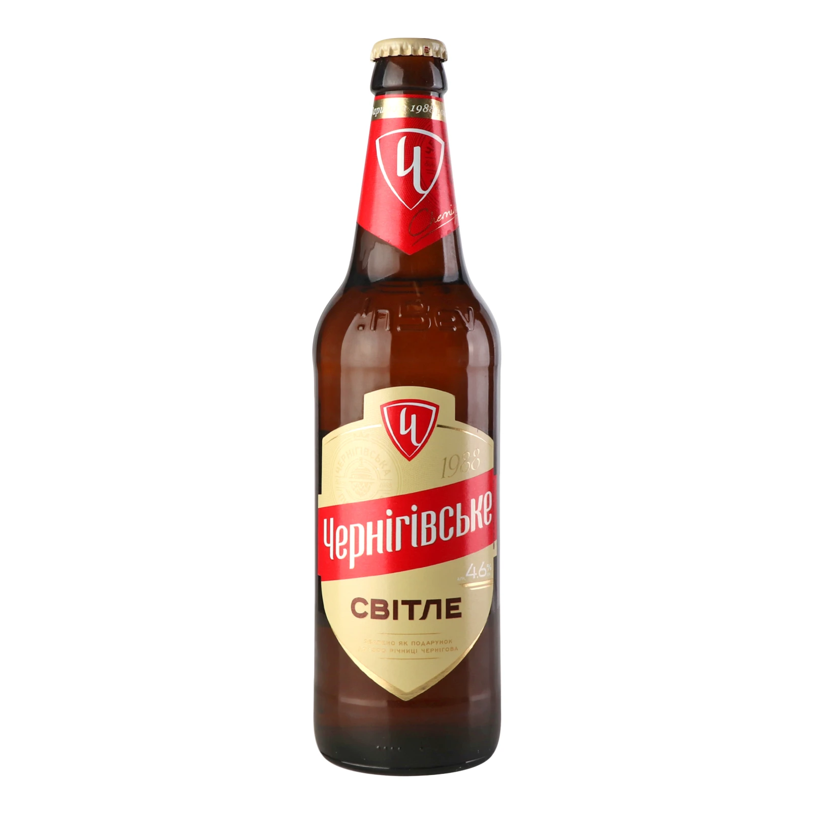 Пиво Чернігівське світле пастеризоване 4.6% 0.5л Фото №:1