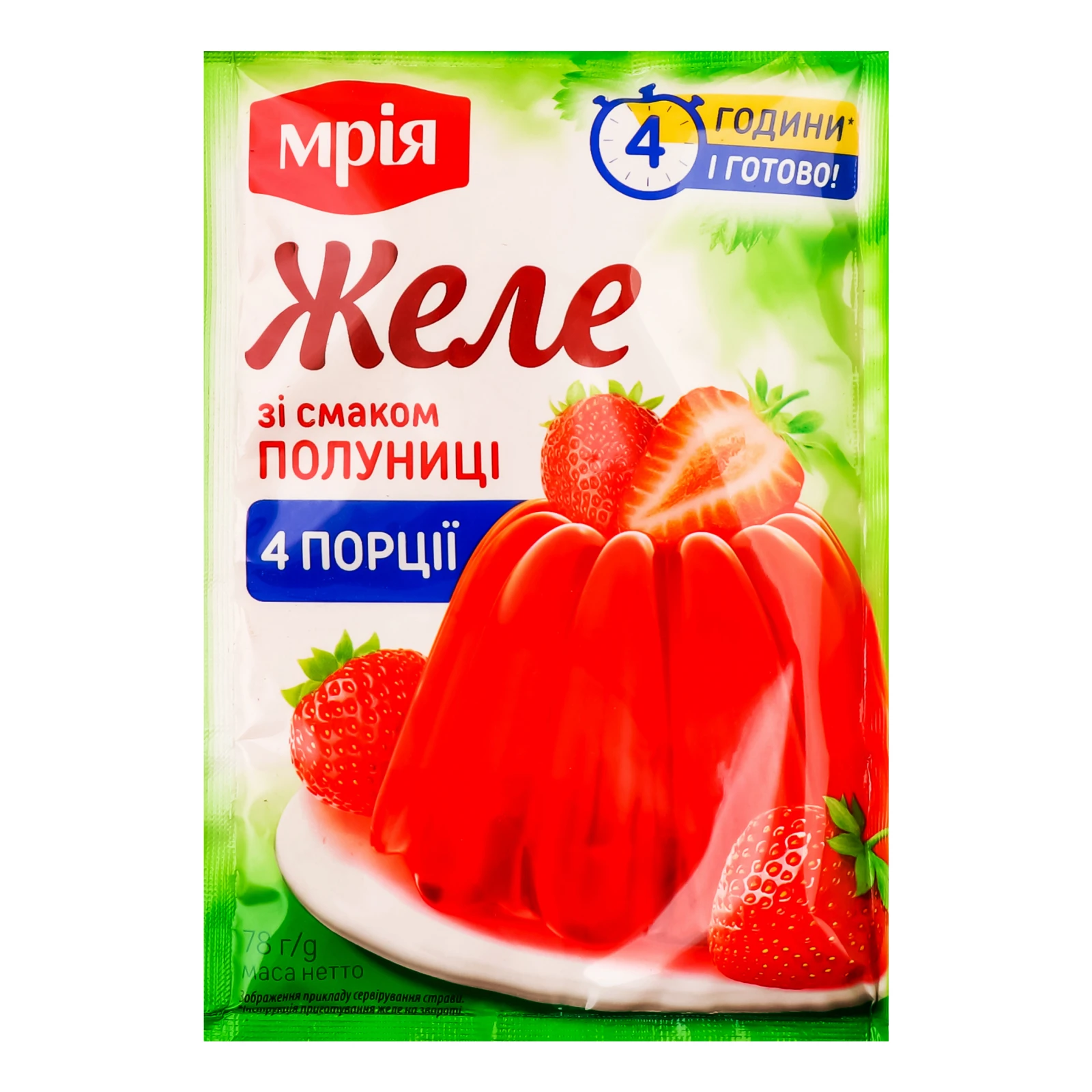 Желе Мрія зі смаком полуниці 78г Фото №:1