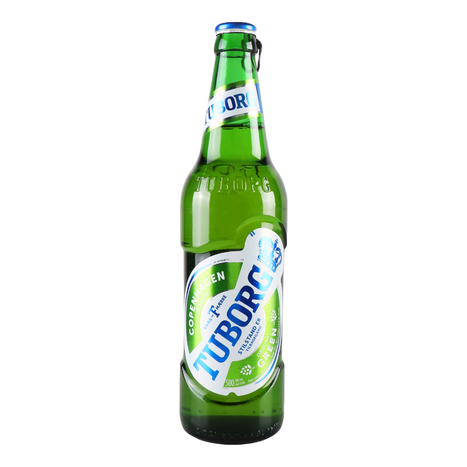 Пиво Tuborg Green світле пастеризоване 4.6% 0.5л Фото №:1