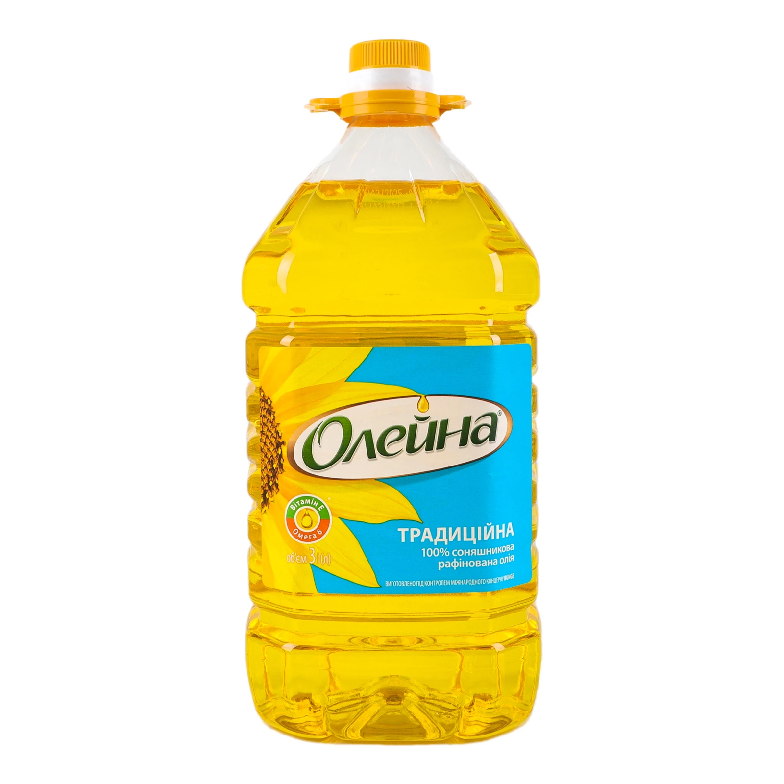 Олія Олейна соняшникова Традиційна рафінована 3л Фото №:1
