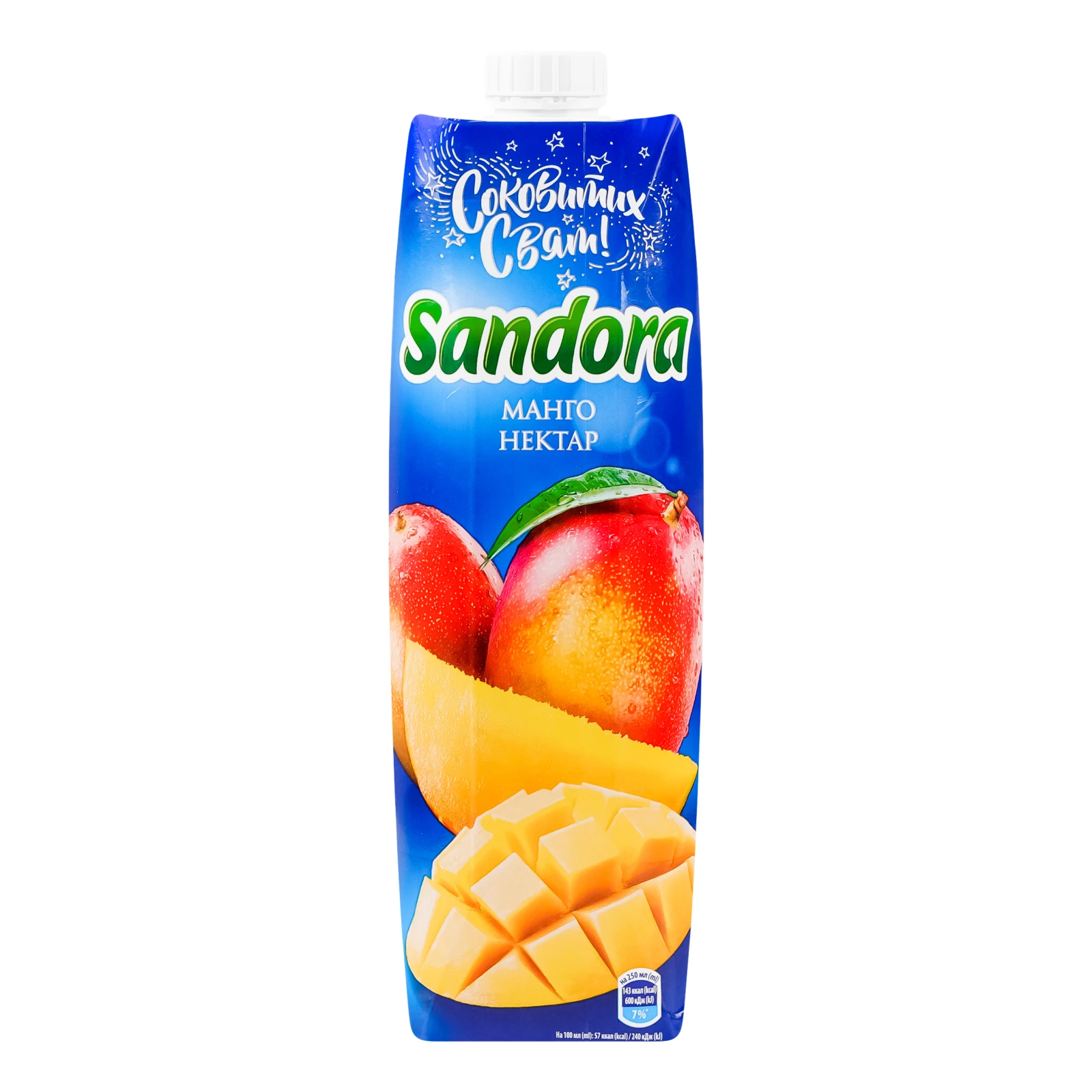 Нектар Sandora Манго з м'якоттю стерилізований 950мл Фото №:1