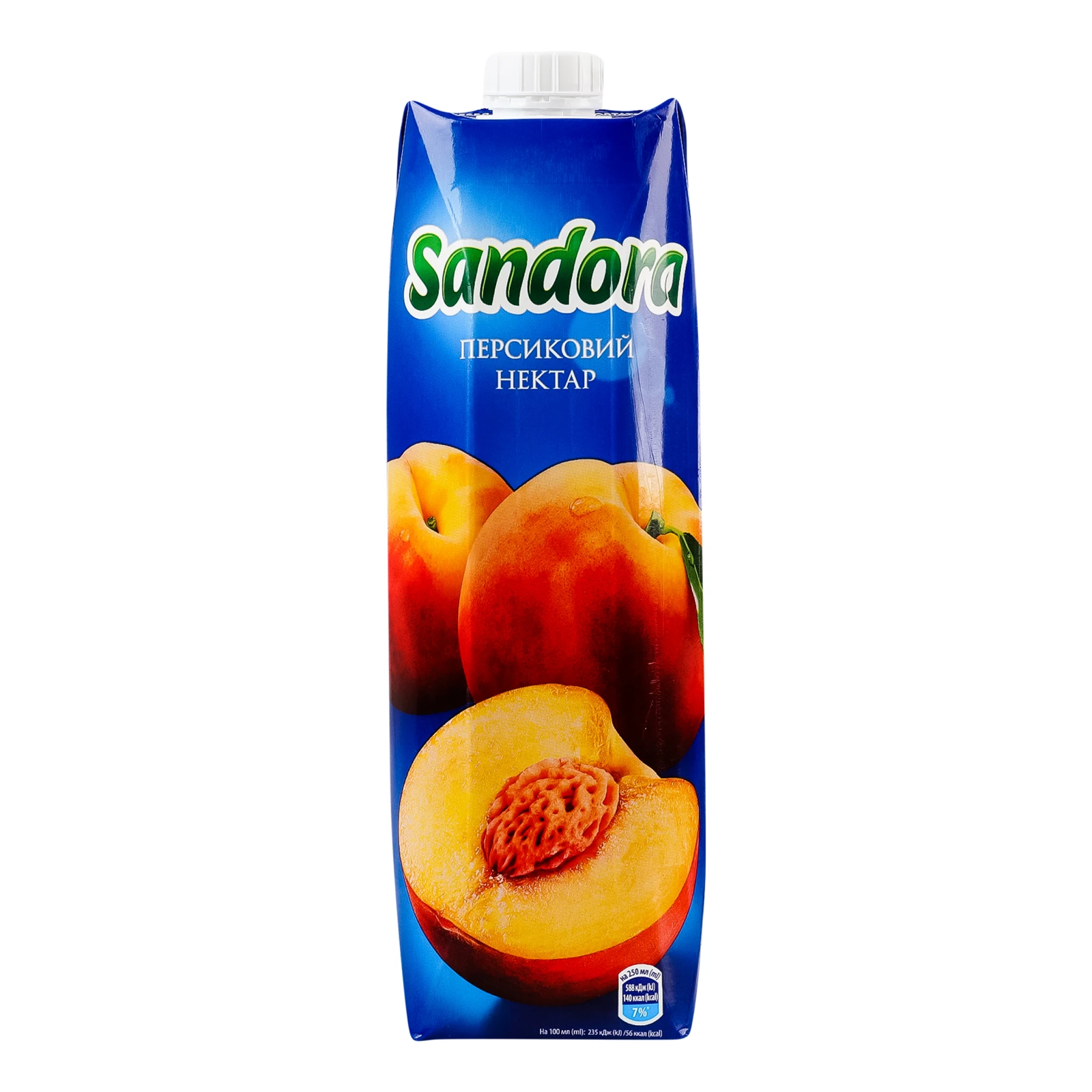 Нектар Sandora з м'якоттю пастеризований персиковий 950мл Фото №:1