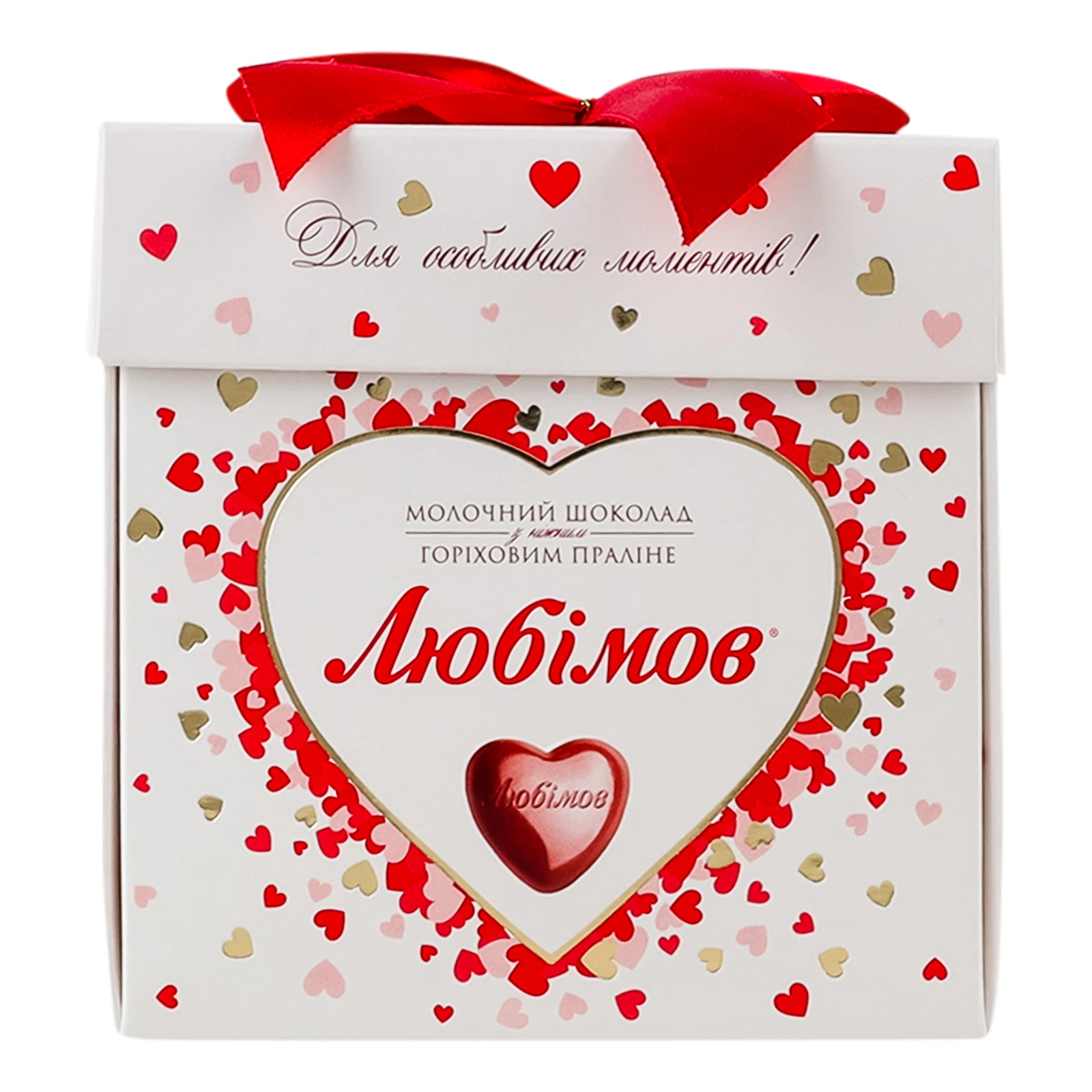 Цукерки Любімов шоколадні з горіховим праліне у молочному шоколаді 208г Фото №:1