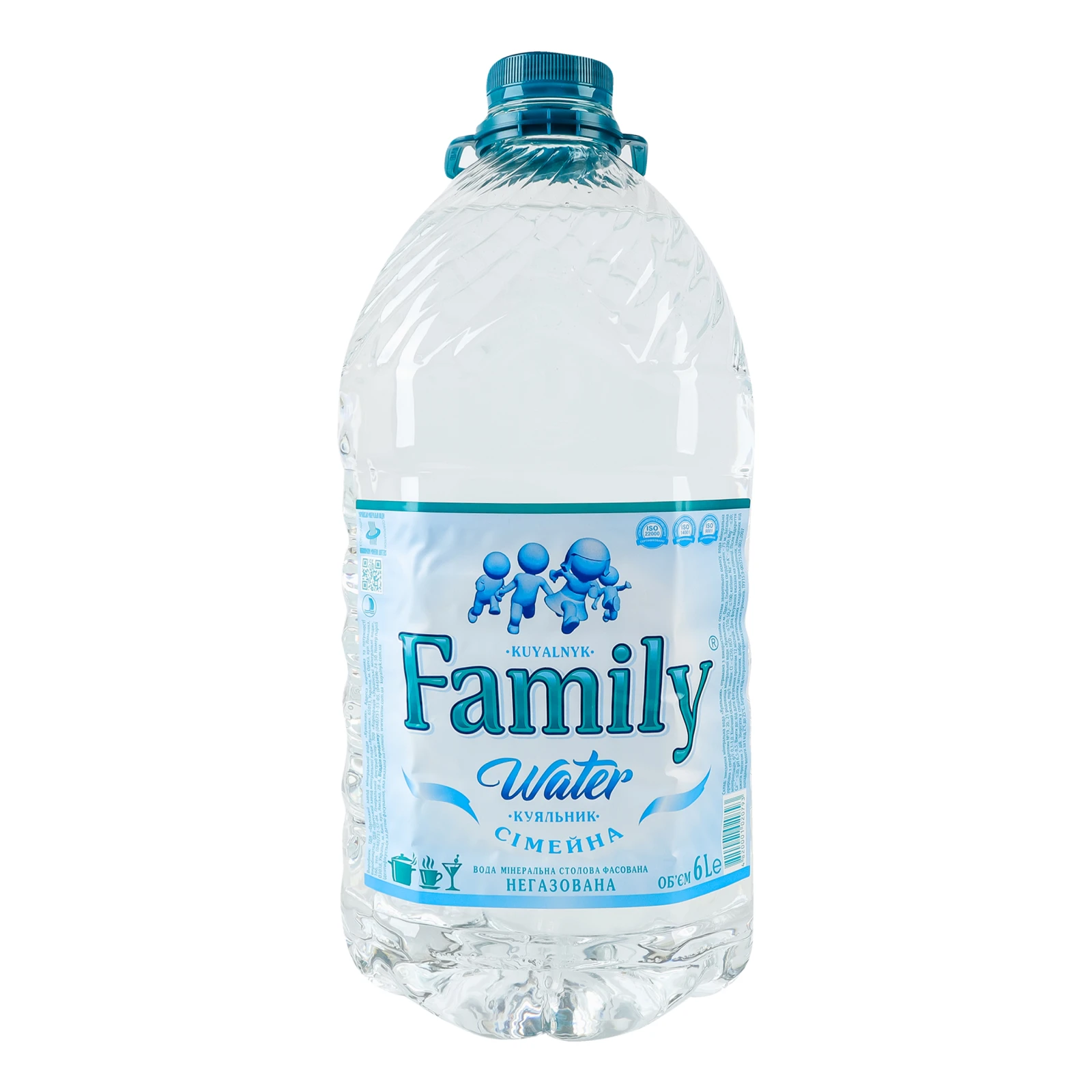 Вода мінеральна Куяльник Сімейна столова негазована 6л Фото №:1