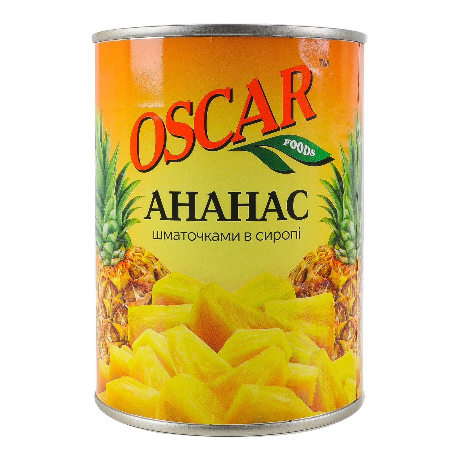 Ананас Oscar foods шматочками в сиропі 565г Фото №:1