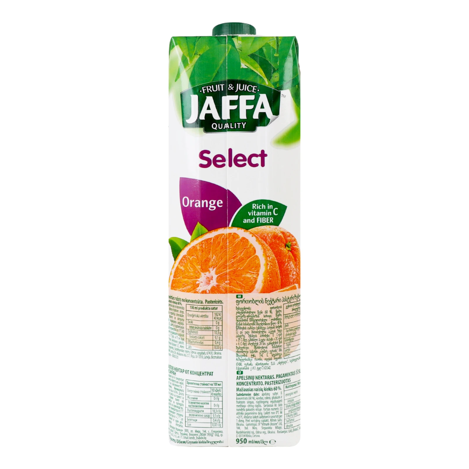 Нектар Jaffa Select апельсиновий 950мл фото 2