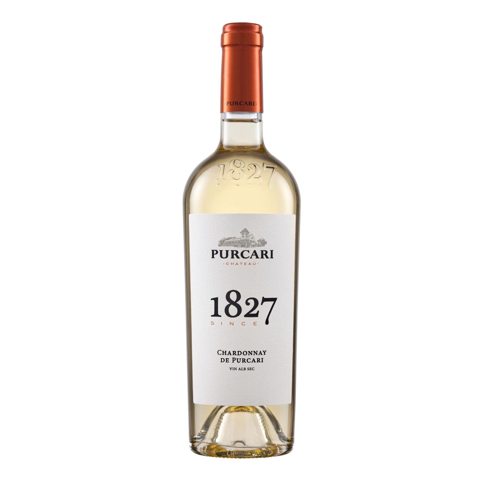 Вино Purcari Chardonnay De Purcari 1827 біле сухе 13% 0.75л