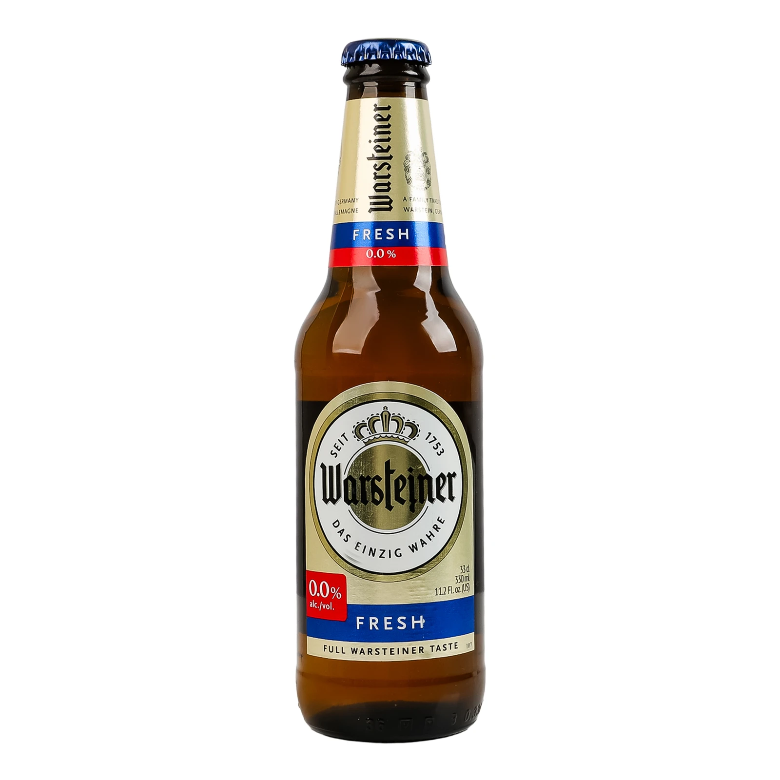 Пиво Warsteiner Fresh безалкогольне світле пастеризоване 0% 0.33л