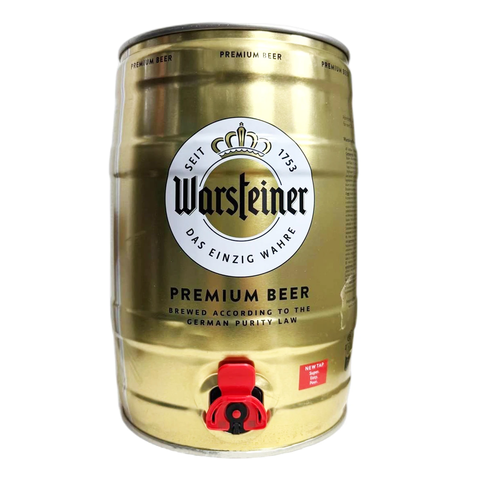 Пиво Warsteiner Premium Beer світле пастеризоване 4.8% 5л