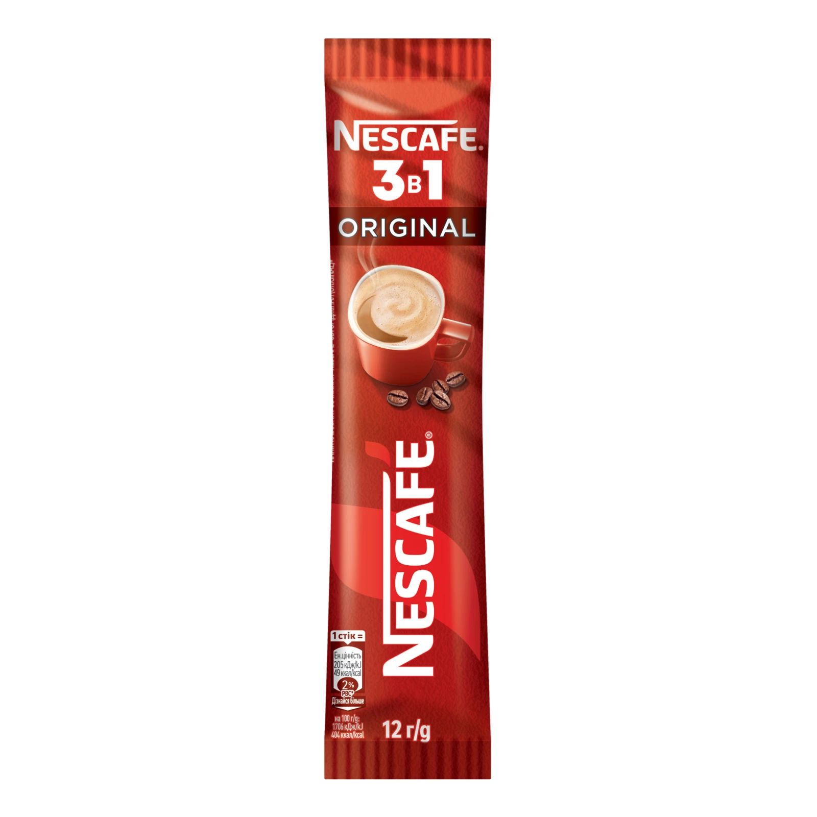 Напій кавовий Nescafe 3в1 Original розчинний 12г Фото №:1