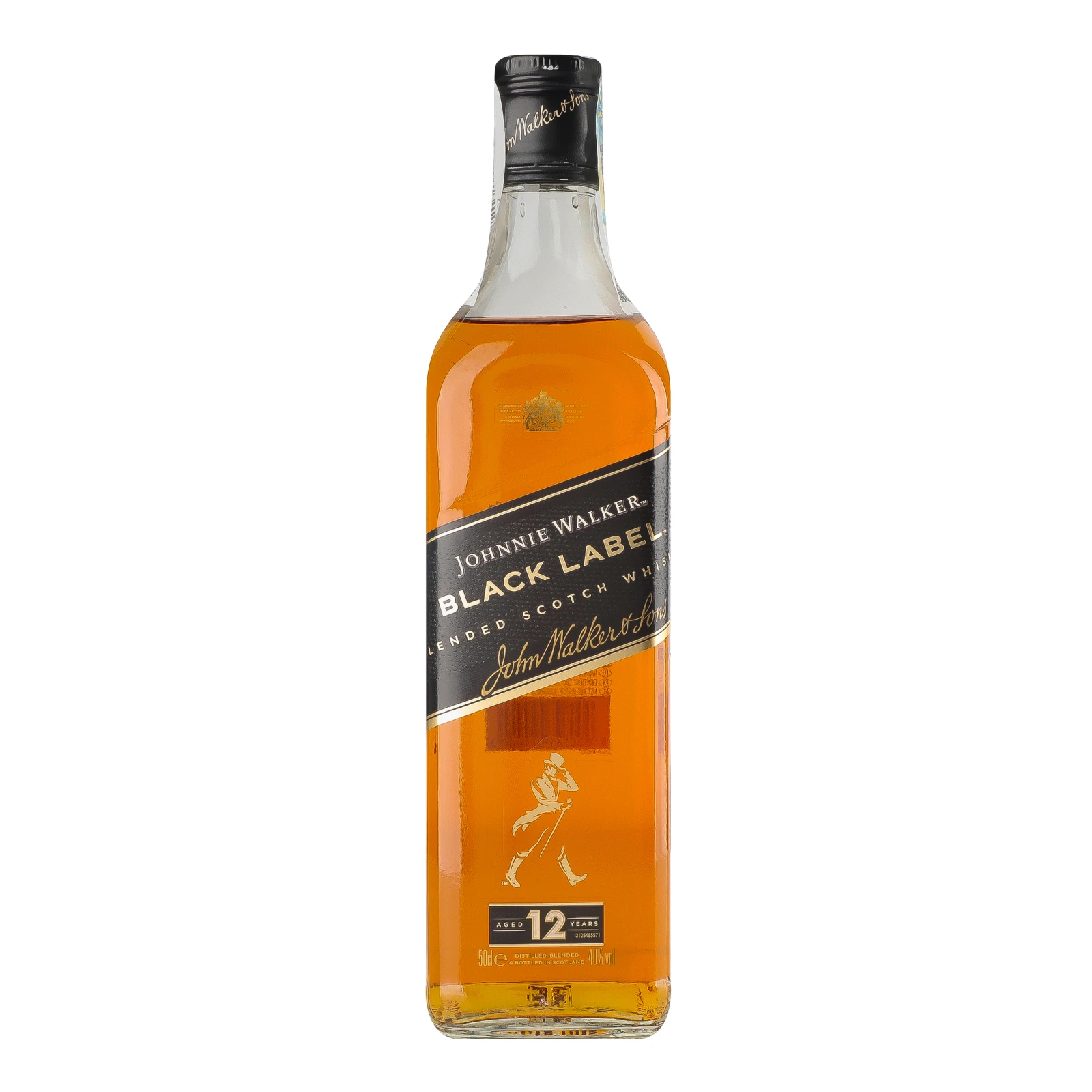 Віскі Johnnie Walker Black label 12YO 40% 0.5л