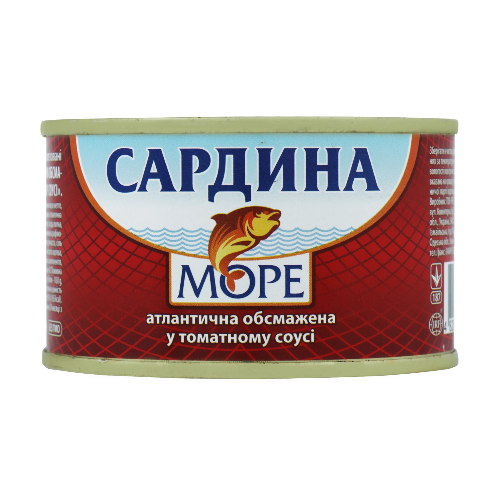 Сардина Море атлантична обсмажена в томатному соусі 230г Фото №:1