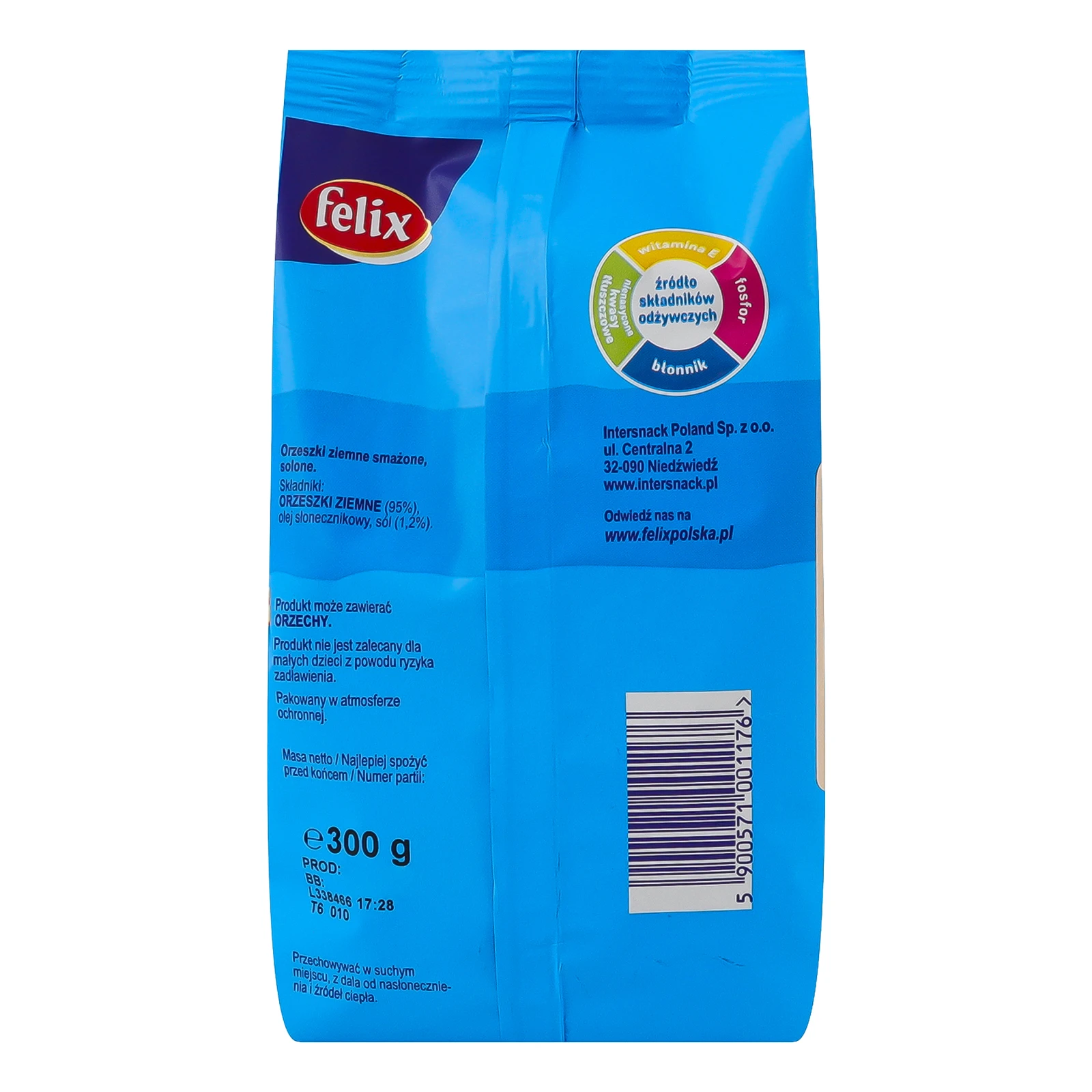 Арахіс Felix смажений в олії солоний 300г Фото №:2