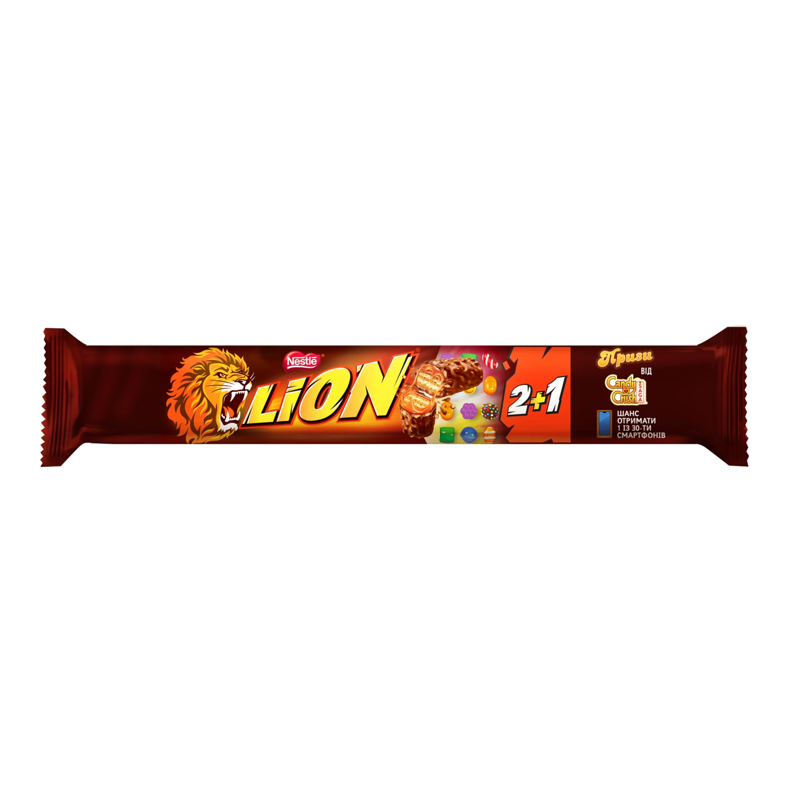 Вафлі Lion 90г карамель-пластівці в глазурі Новинка Фото навігації №:1