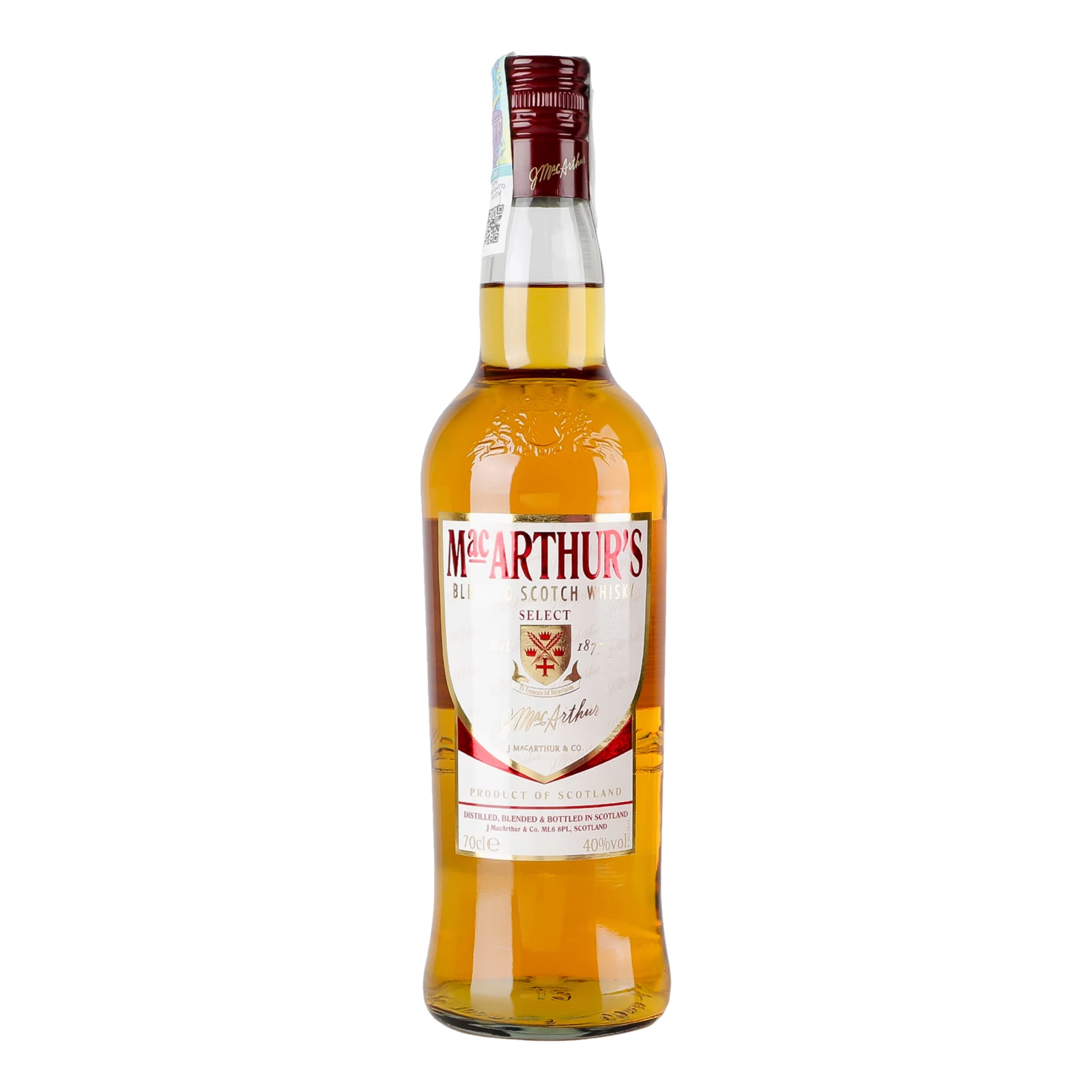 Віскі MacArthur's Select 40% 0.7л Фото №:1