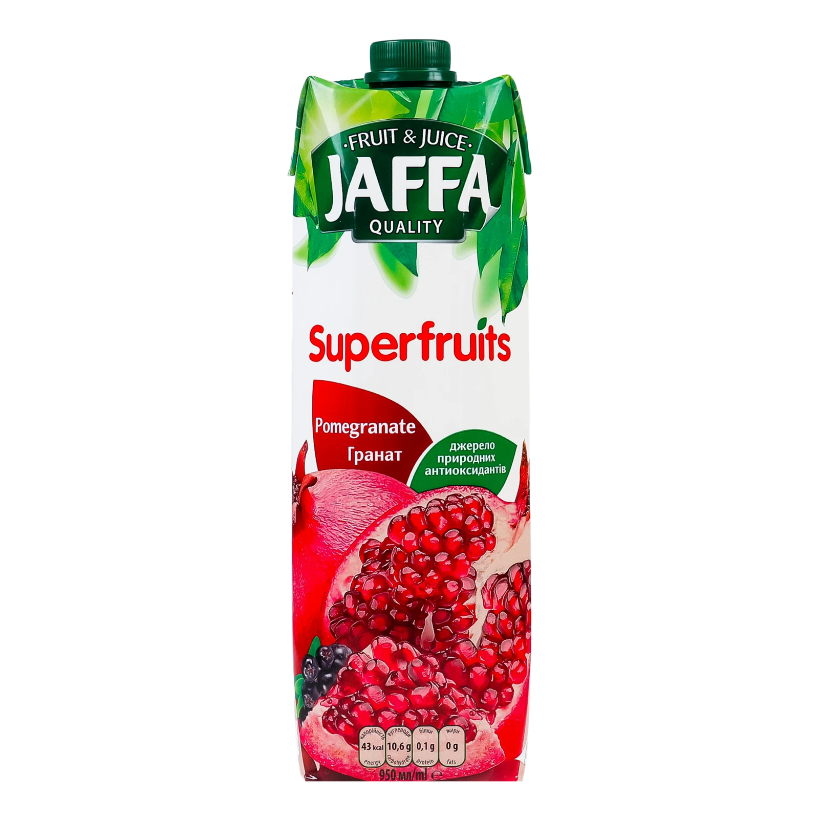 Нектар Jaffa Superfruits пастеризований Ганатовий 950мл Фото №:1