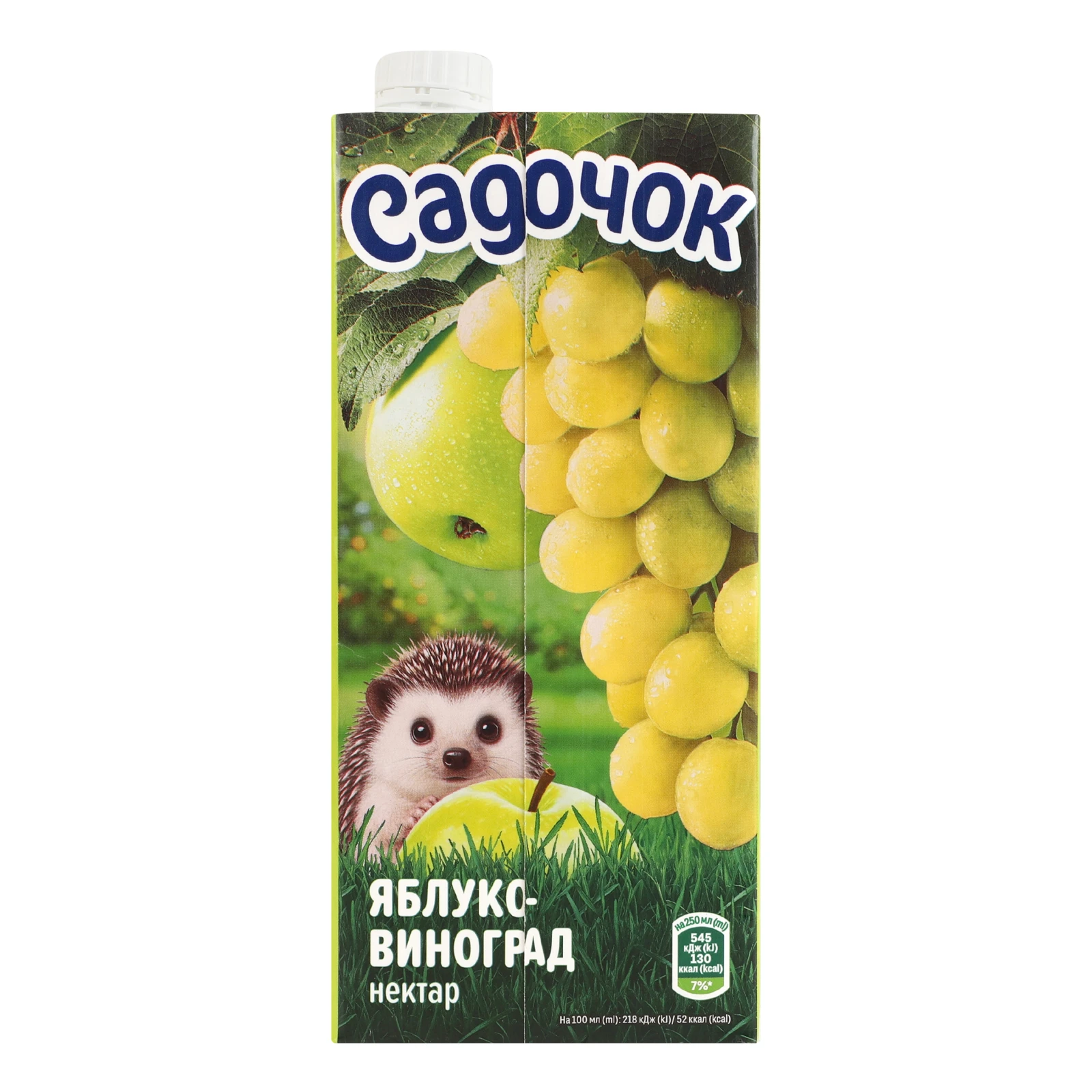 Нектар Садочок освітлений пастеризований Яблуко-виноград 950мл Фото №:2