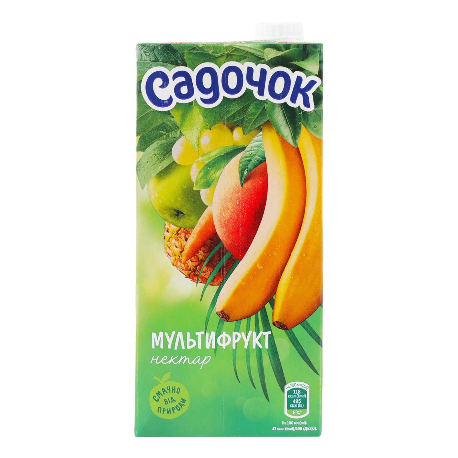 Напій соковий Садочок з м'якоттю пастеризований Мультифрукт 950мл Фото №:1