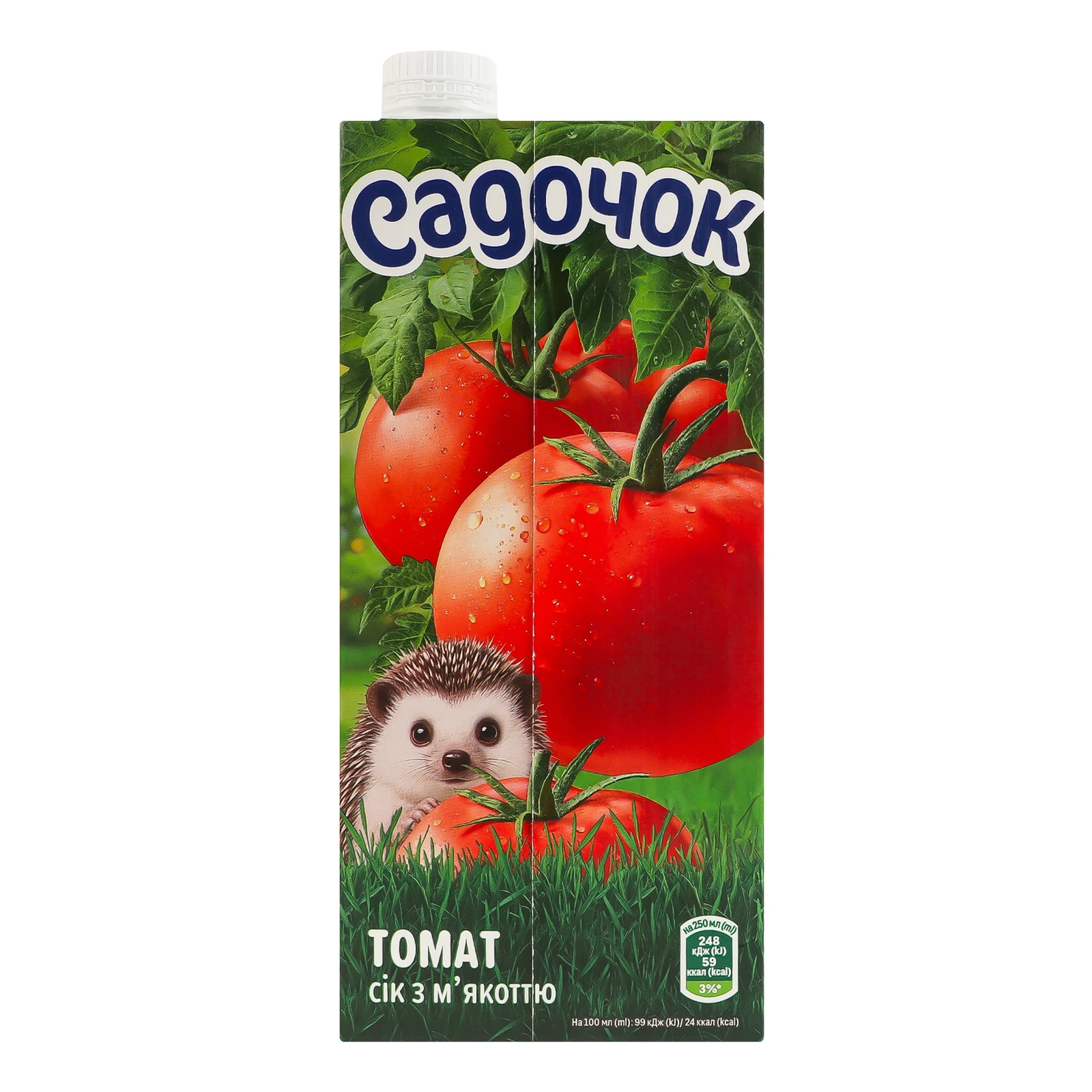 Сік Садочок з м'якоттю стерилізований Томат 950мл фото 2