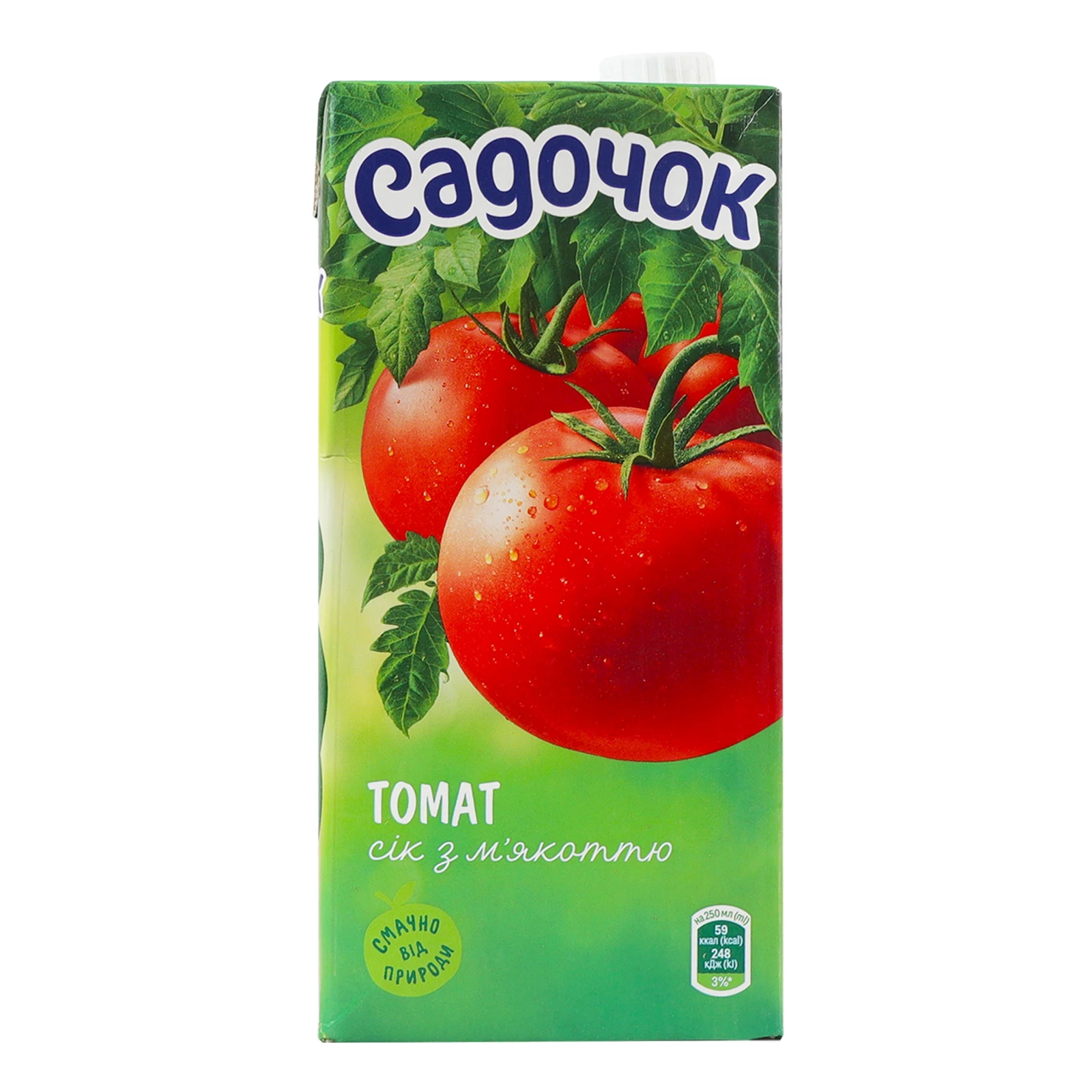 Сік Садочок з м'якоттю стерилізований Томат 950мл Фото №:1