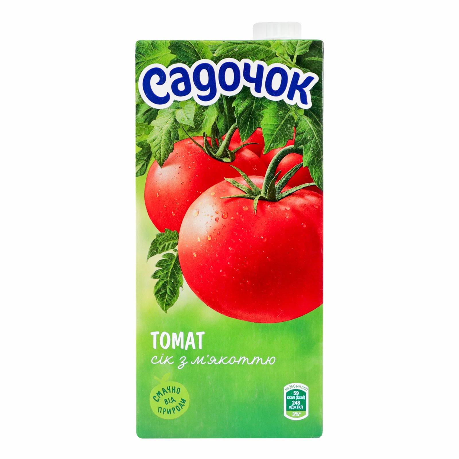 Сік Садочок Томат з м'якоттю стерилізований 0.95л Фото №:1