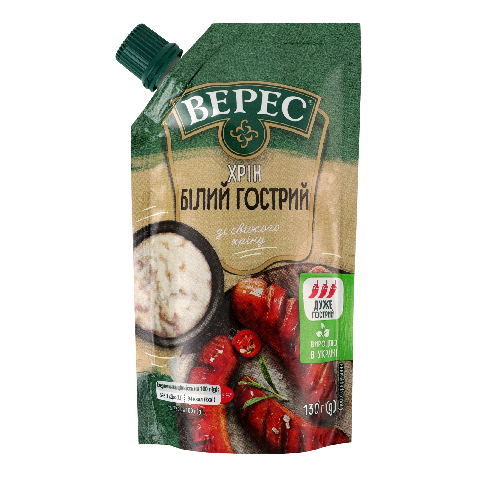 Хрін Верес білий гострий 130г Фото №:1