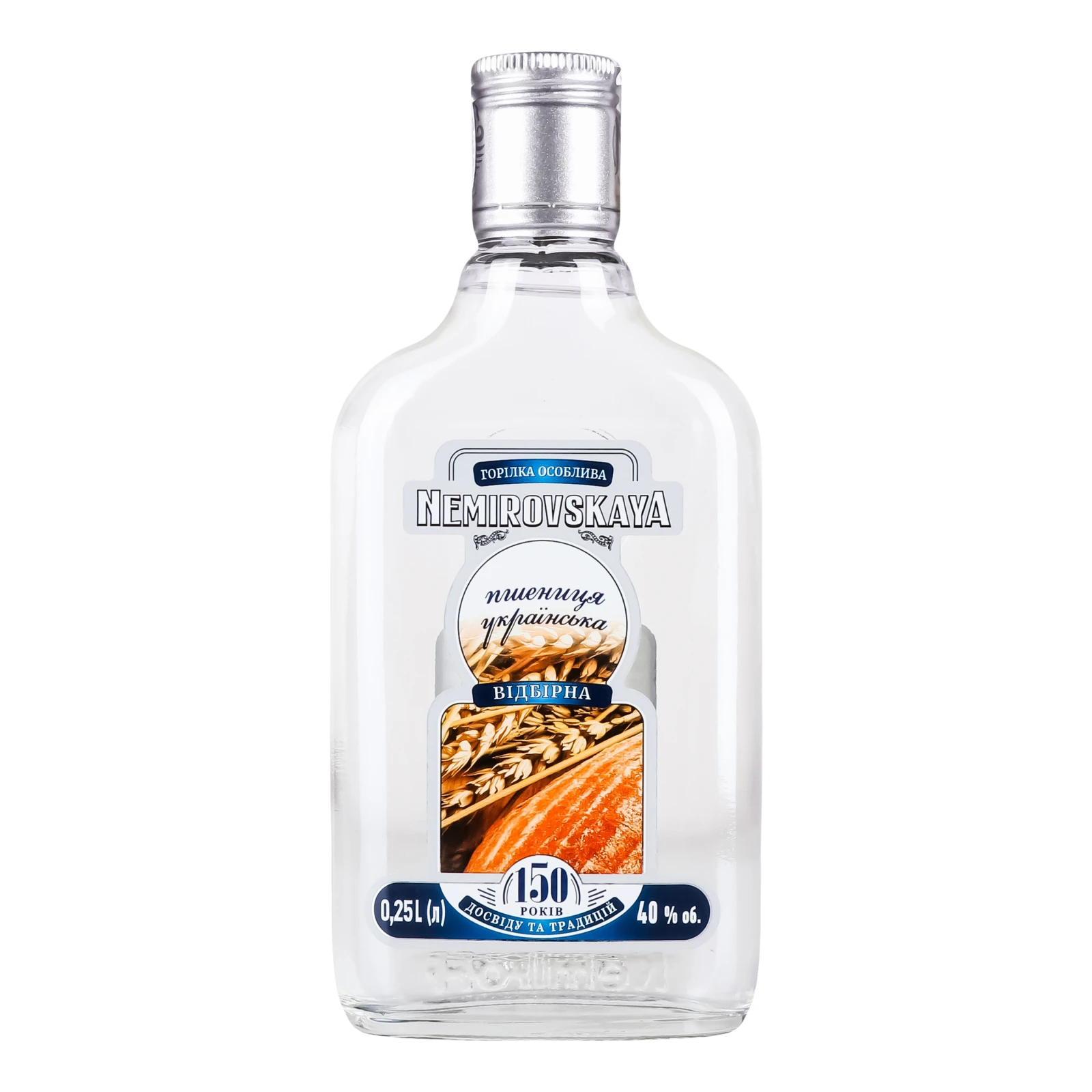 Горілка Nemiroff Немирівська Пшениця українська добірна 40% 0.25л Фото №:1