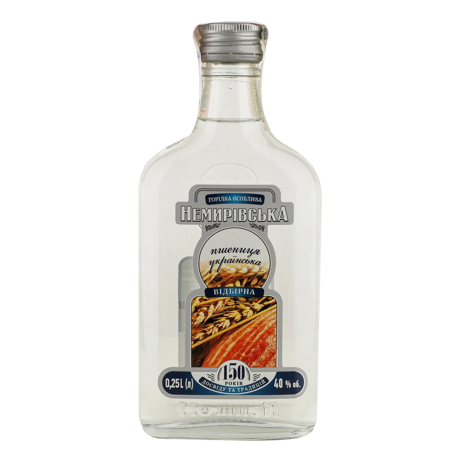 Горілка Nemiroff Немирівська Пшениця українська добірна 40% 0.25л Фото №:1