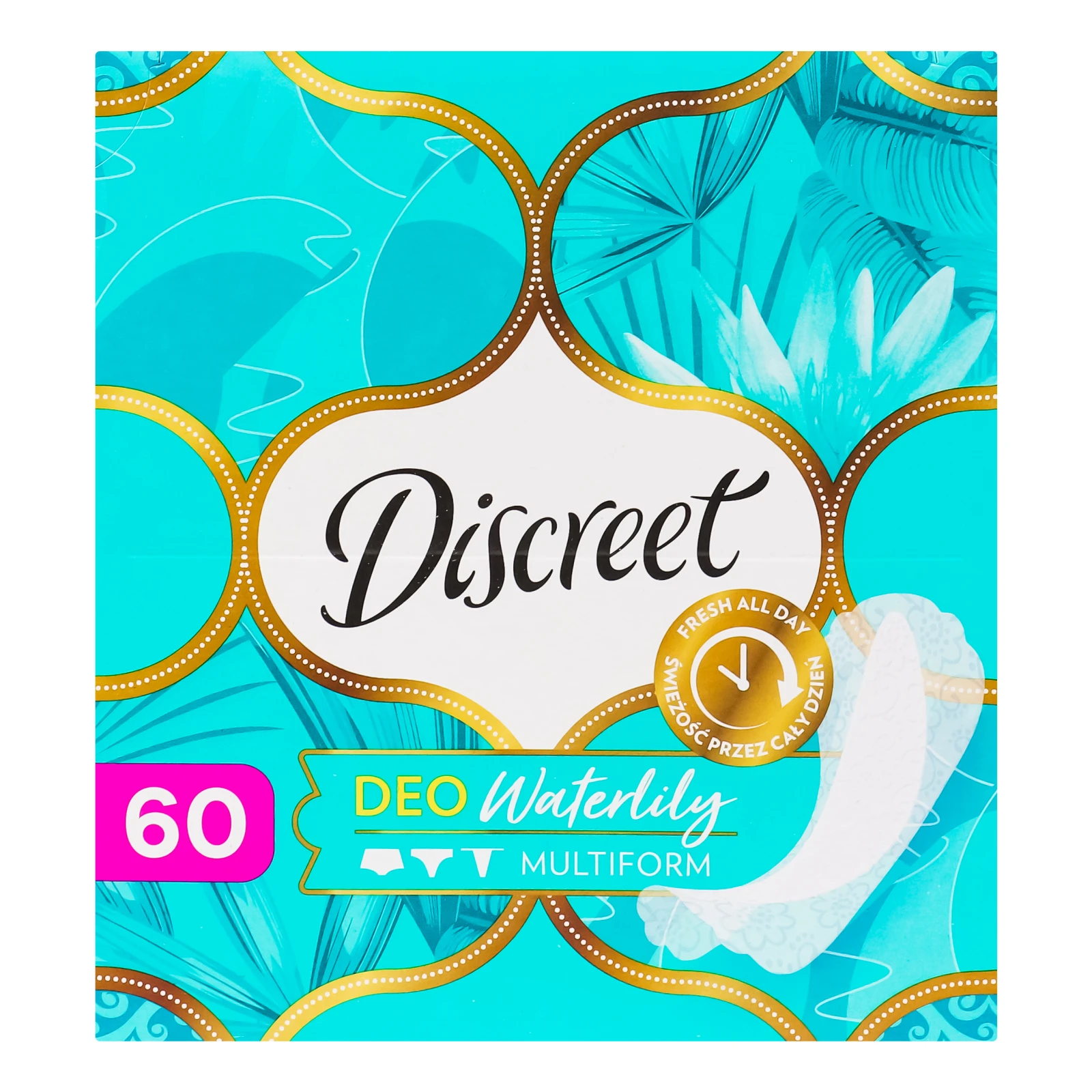 Прокладки Discreet Deo Water Lily Multiform 60шт щоденні Фото №:1