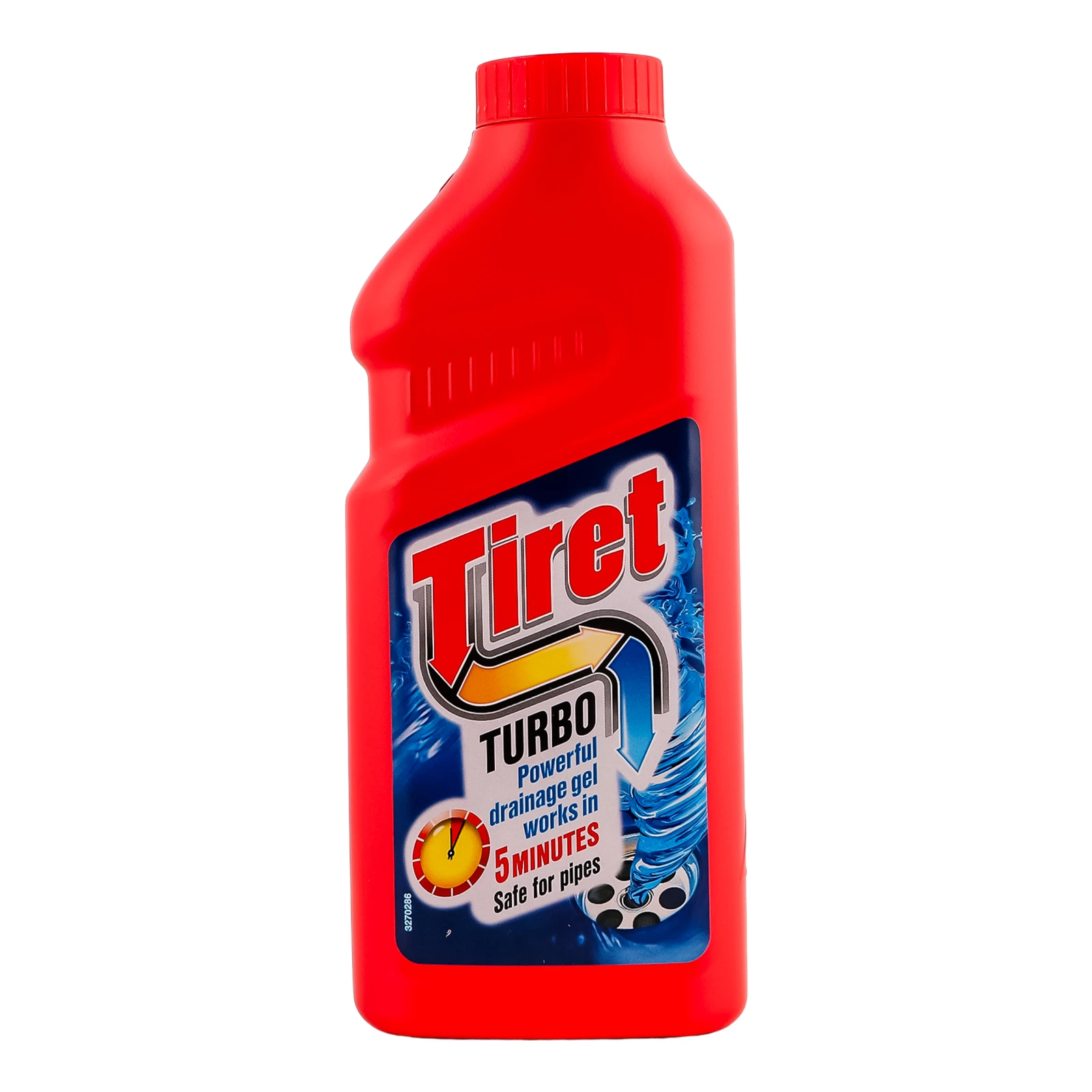 Засіб для прочищення каналізаційних труб Tiret Turbo гель 500мл Фото №:1