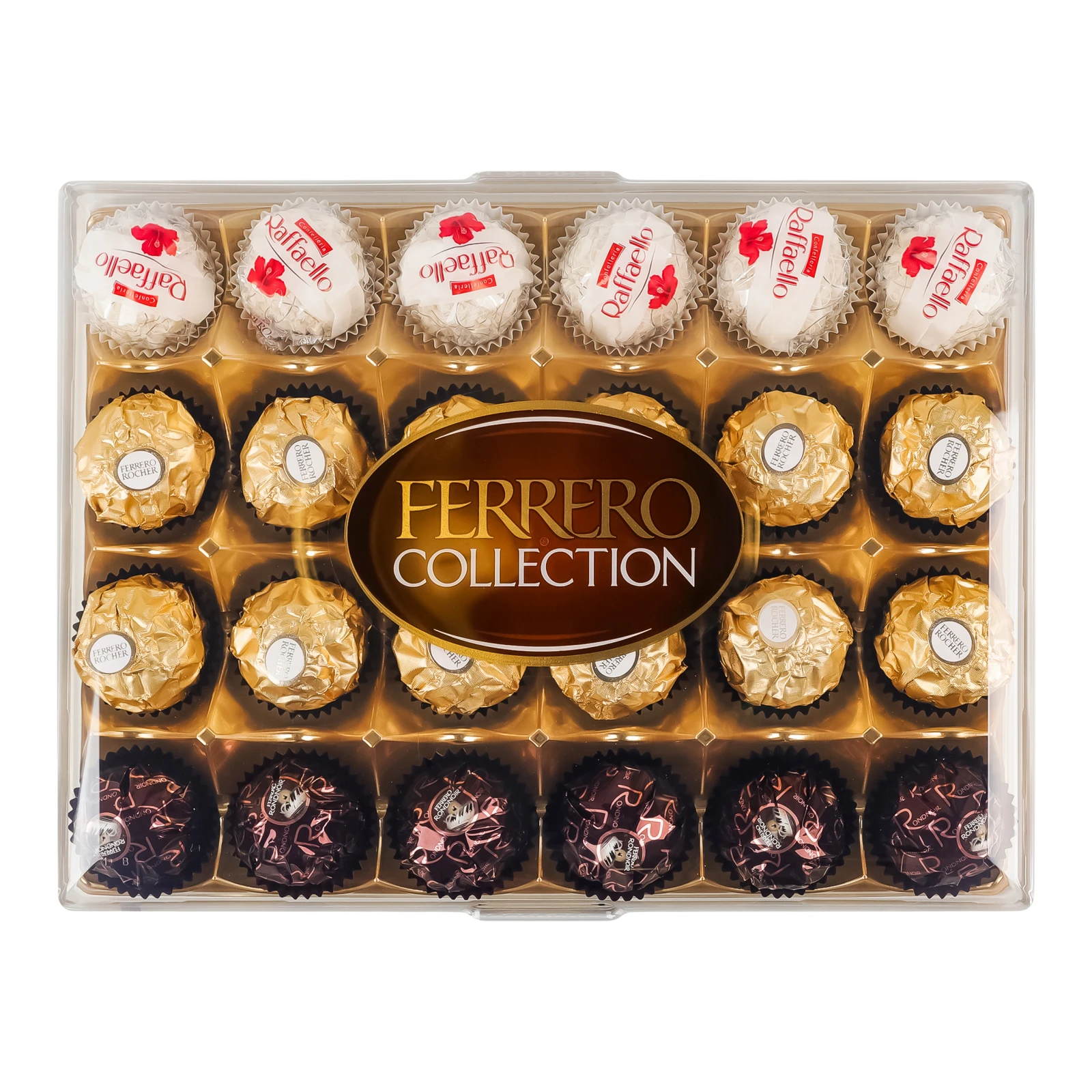 Цукерки Ferrero Collection Rocher+Rondnoir+Raffaello 269г Фото №:1