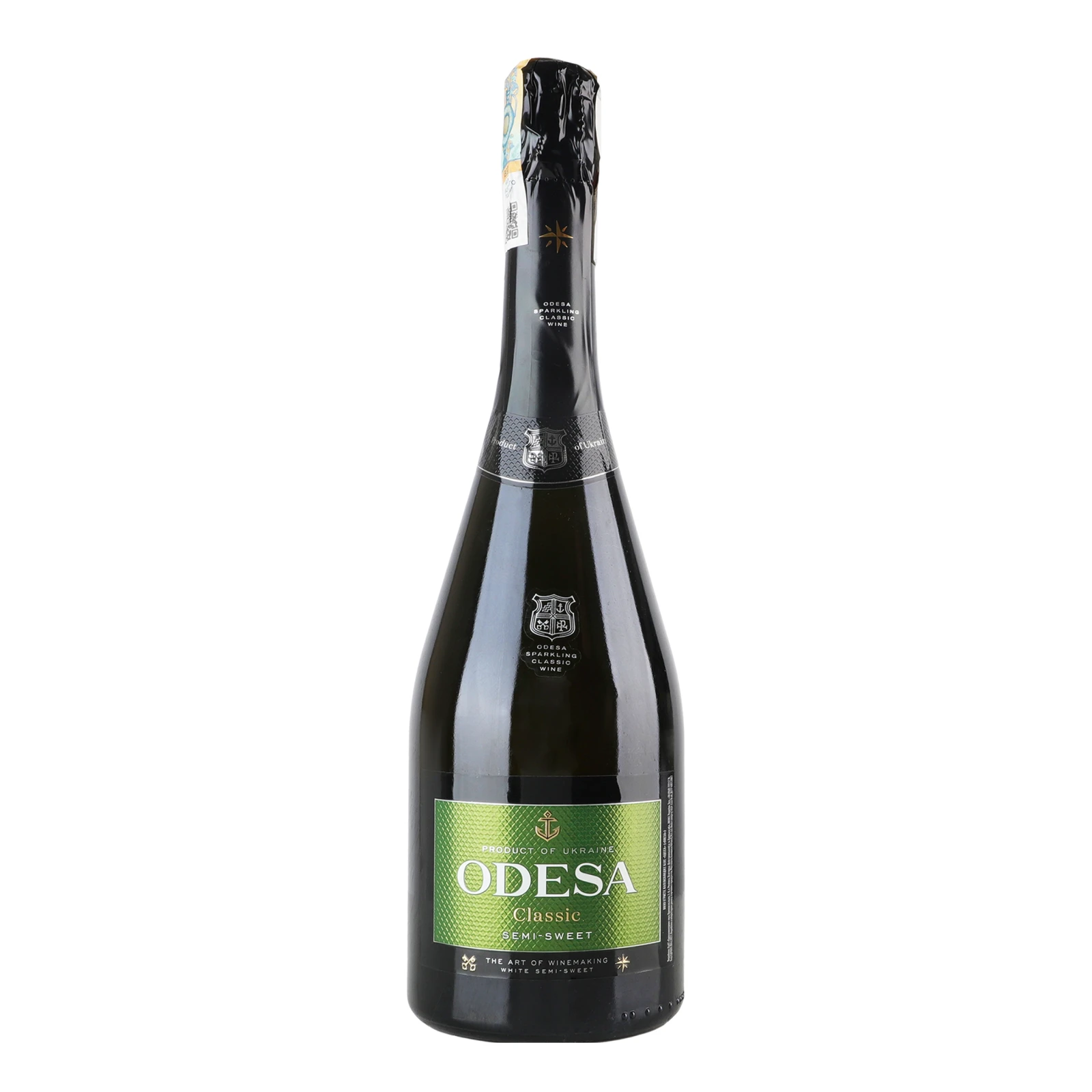 Вино ігристе Odesa Classic біле напівсолодке 10-13.5% 0.75л