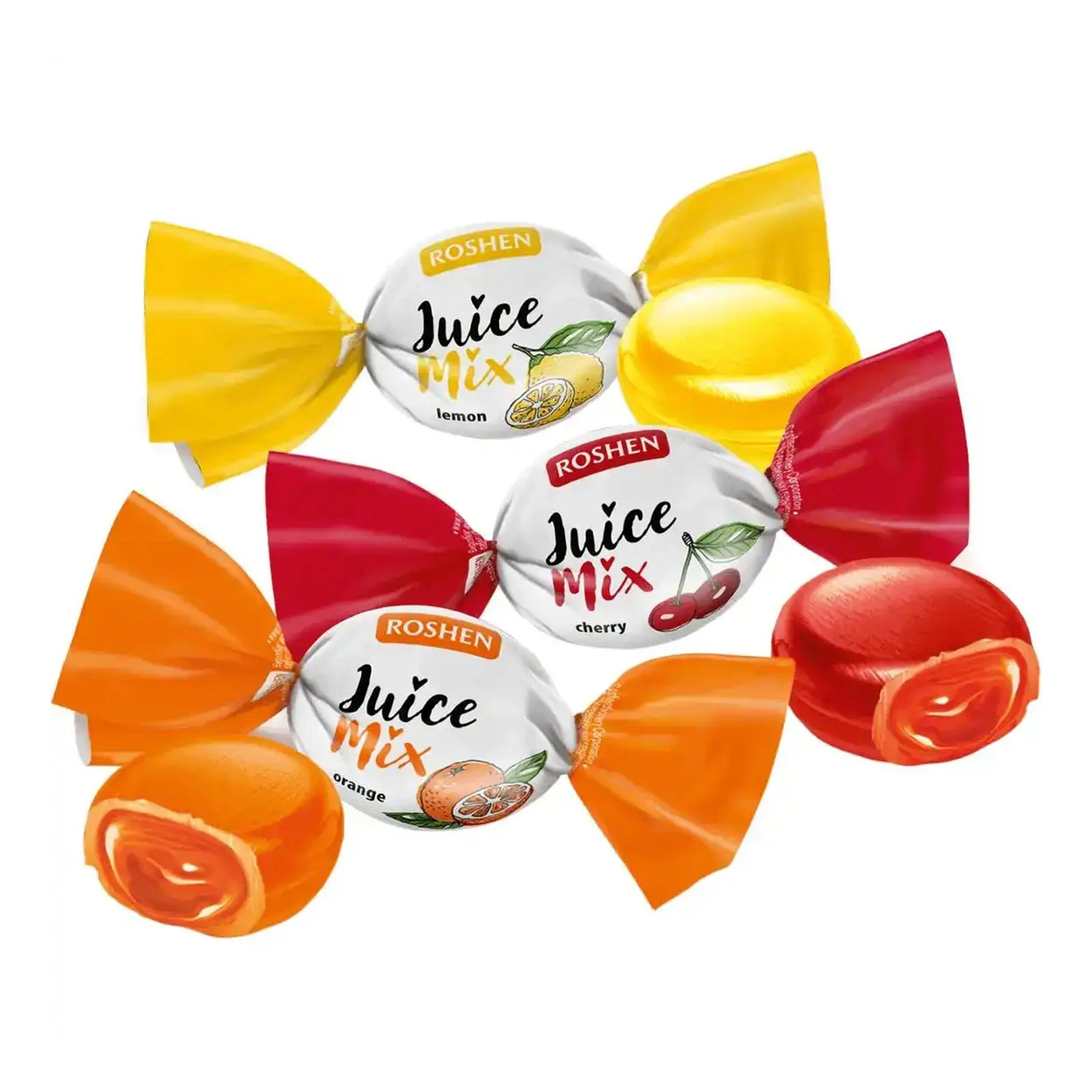 Цукерки Roshen карамель Juice Mix Фото навігації №:1