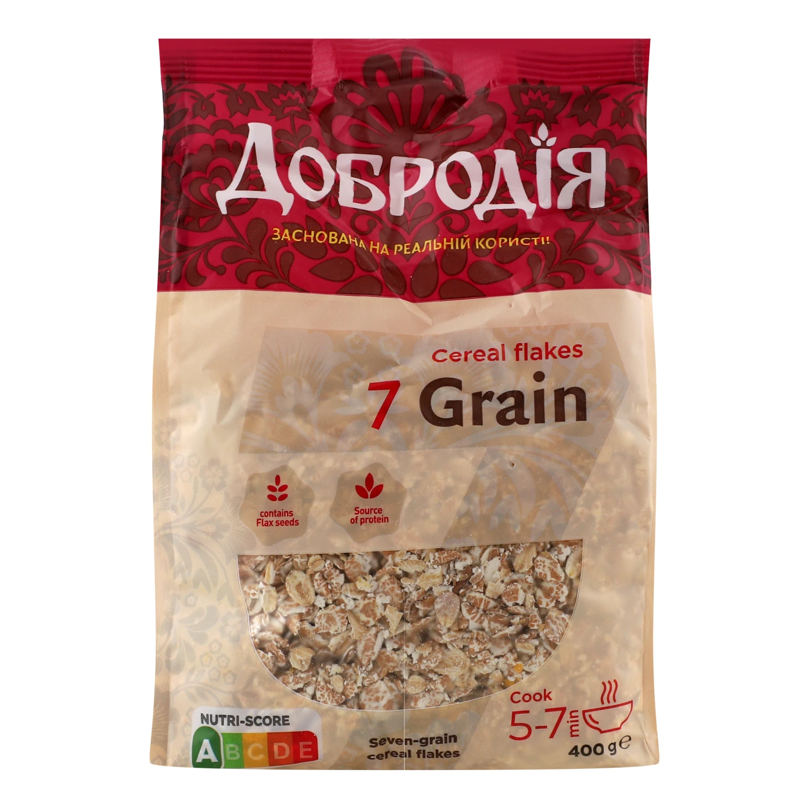 Пластівці Добродія суміш 7 злаків 400г фото 2