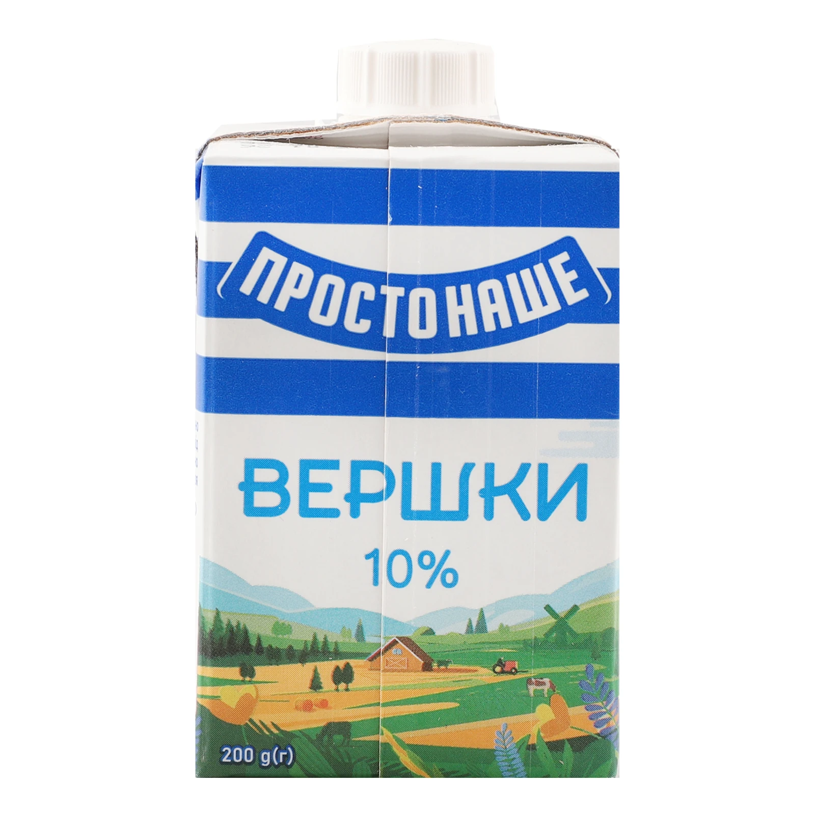 Вершки Простонаше стерилізовані 10% 200г Фото №:2