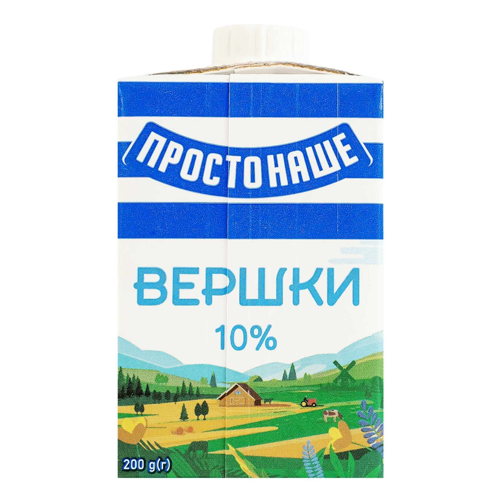 Вершки Простонаше стерилізовані 10% 200г фото 2
