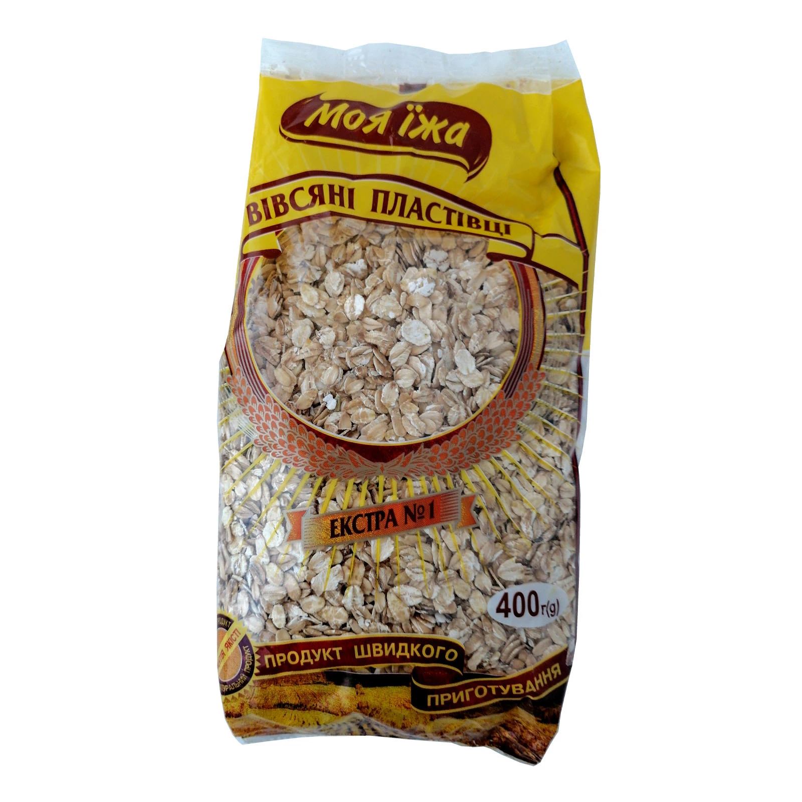 Пластівці Моя їжа 400г вівсяні п/е Фото №:1