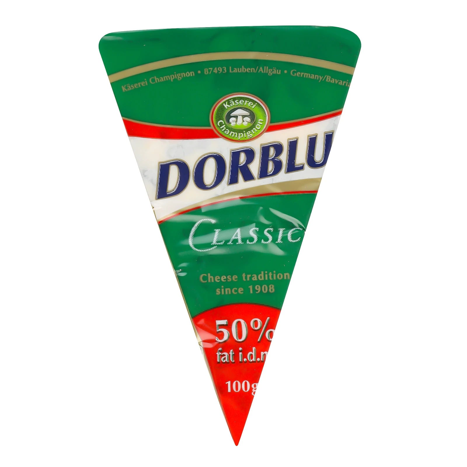 Сир Kaserei Сhampignon Dorblu Classic напівтвердий з блакитною пліснявою 50% 100г Фото навігації №:1