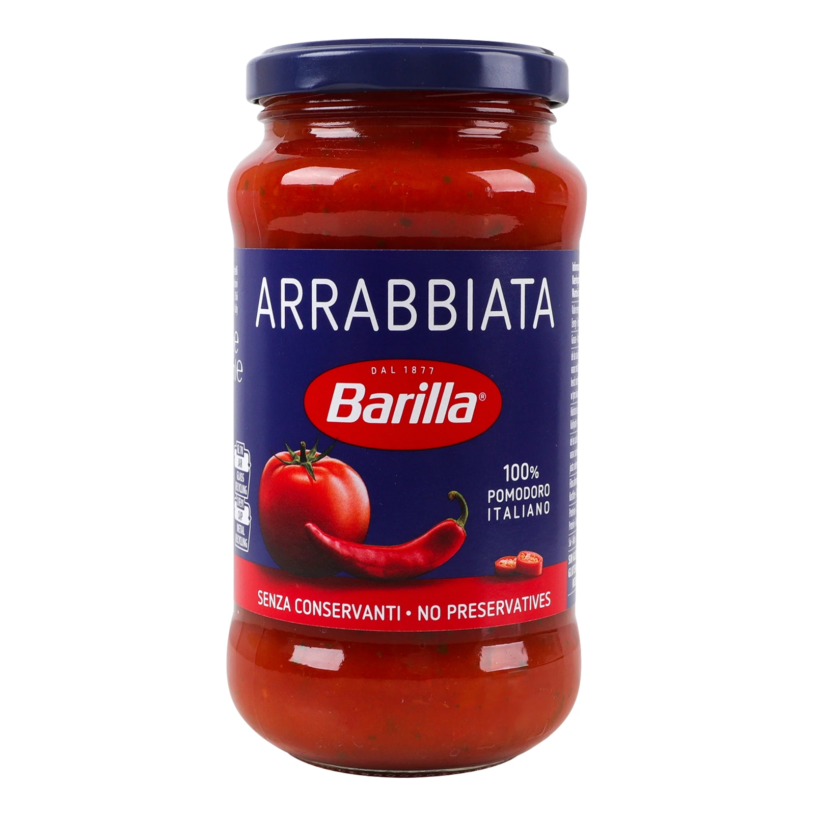 Соус Barilla Arrabbiata томатний з гострим перцем 400г Фото навігації №:1